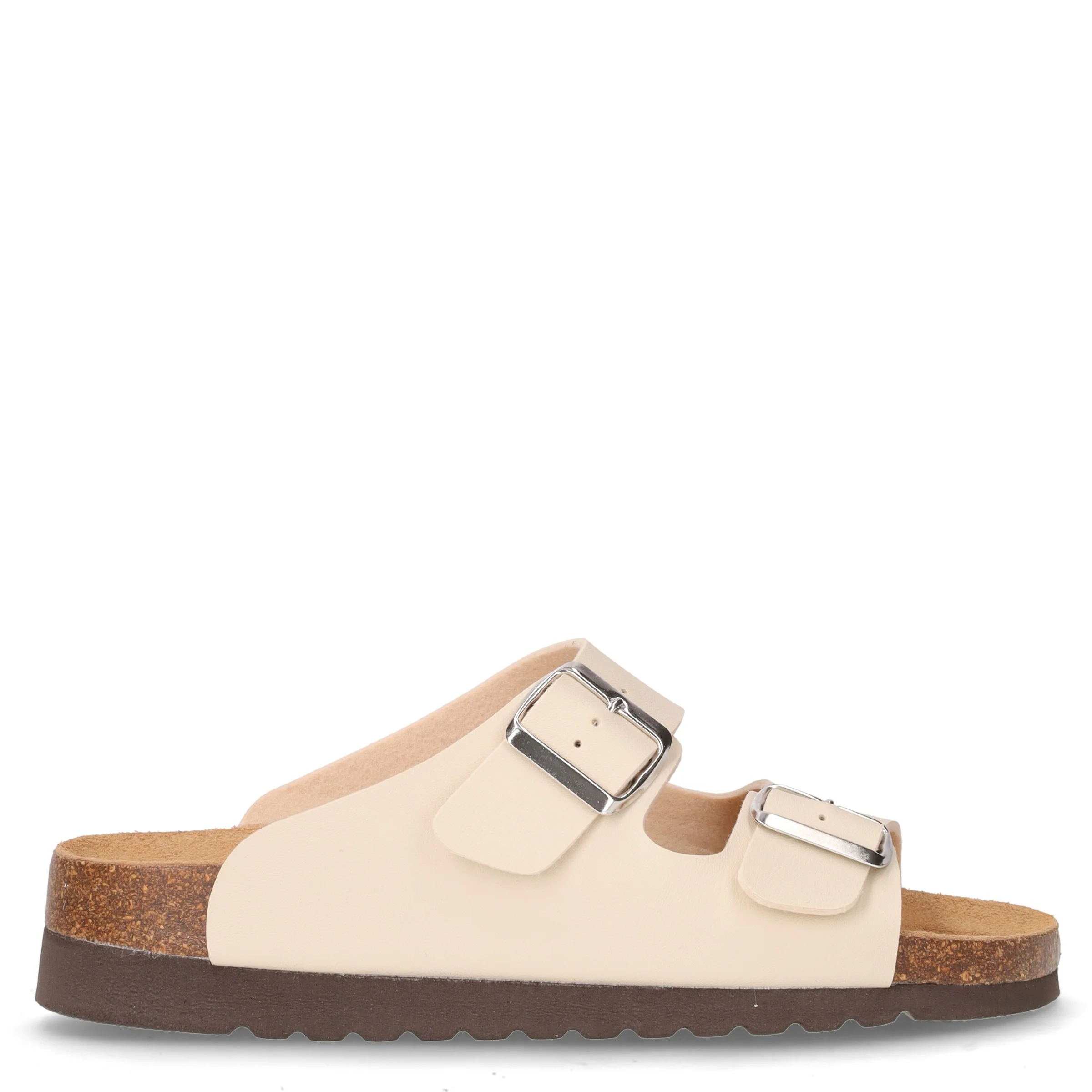 Hola ciabatta in ecopelle con platform beige