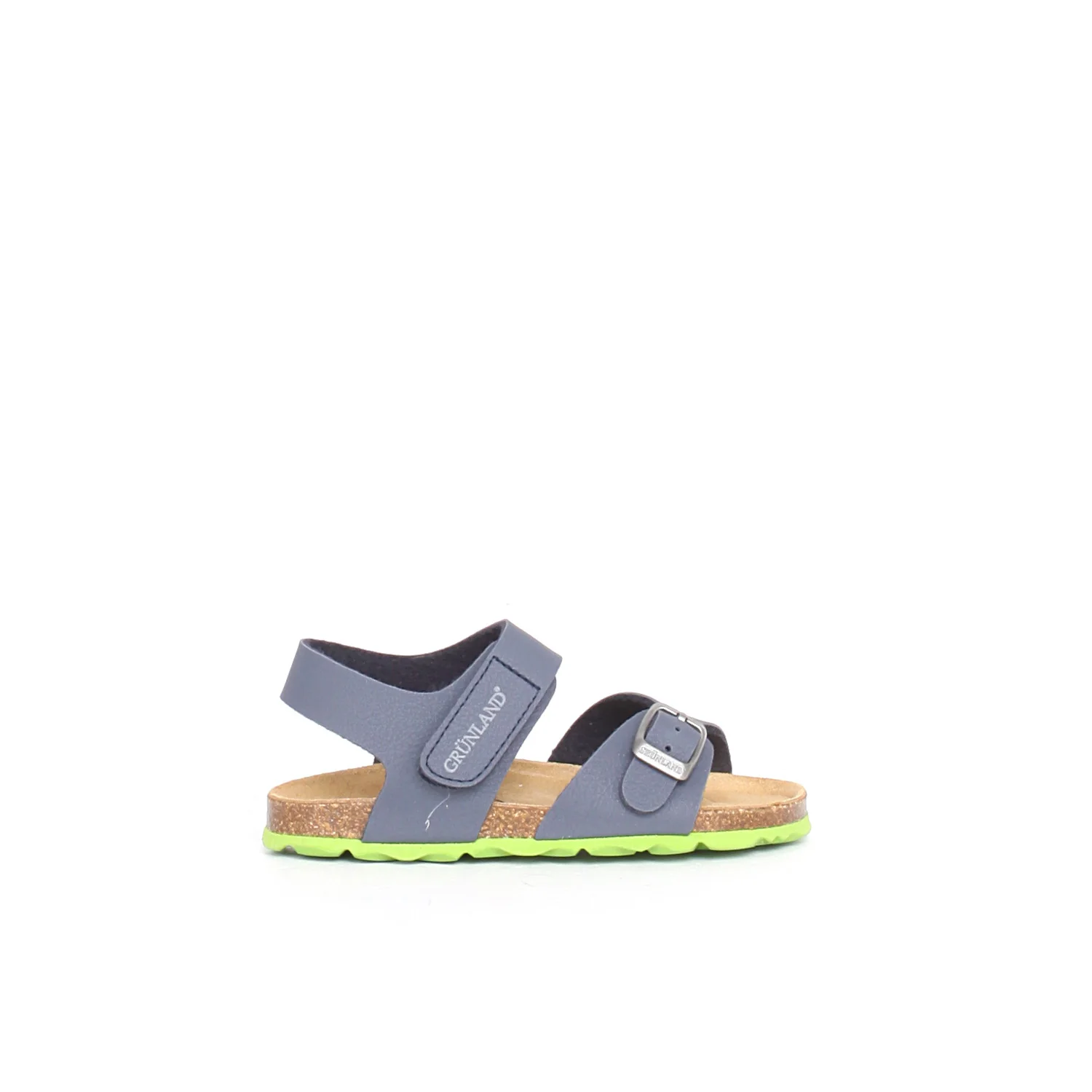 Aria sandalo bambino blu lime