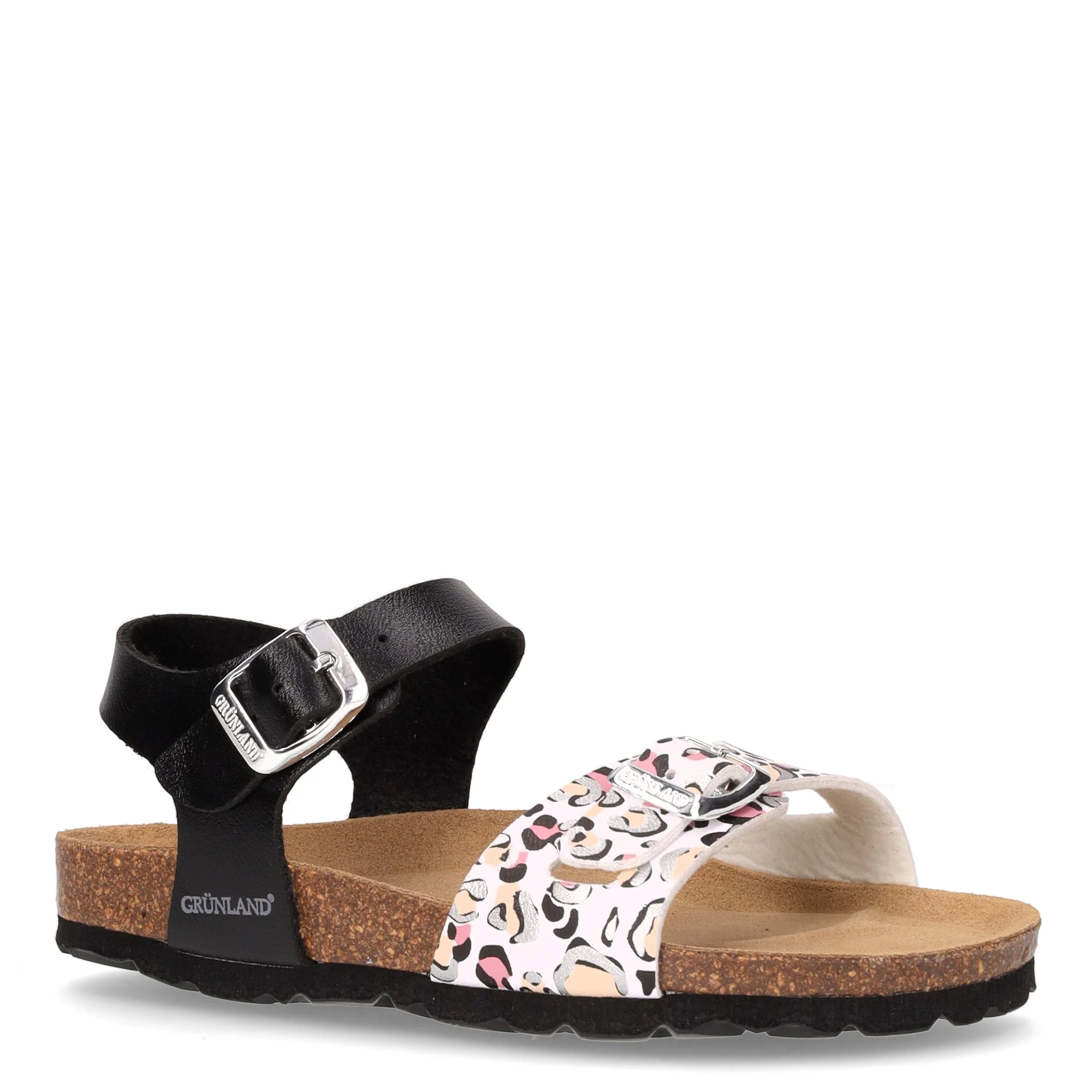 Luce sandalo bambina in ecopelle nero multi - Image 2