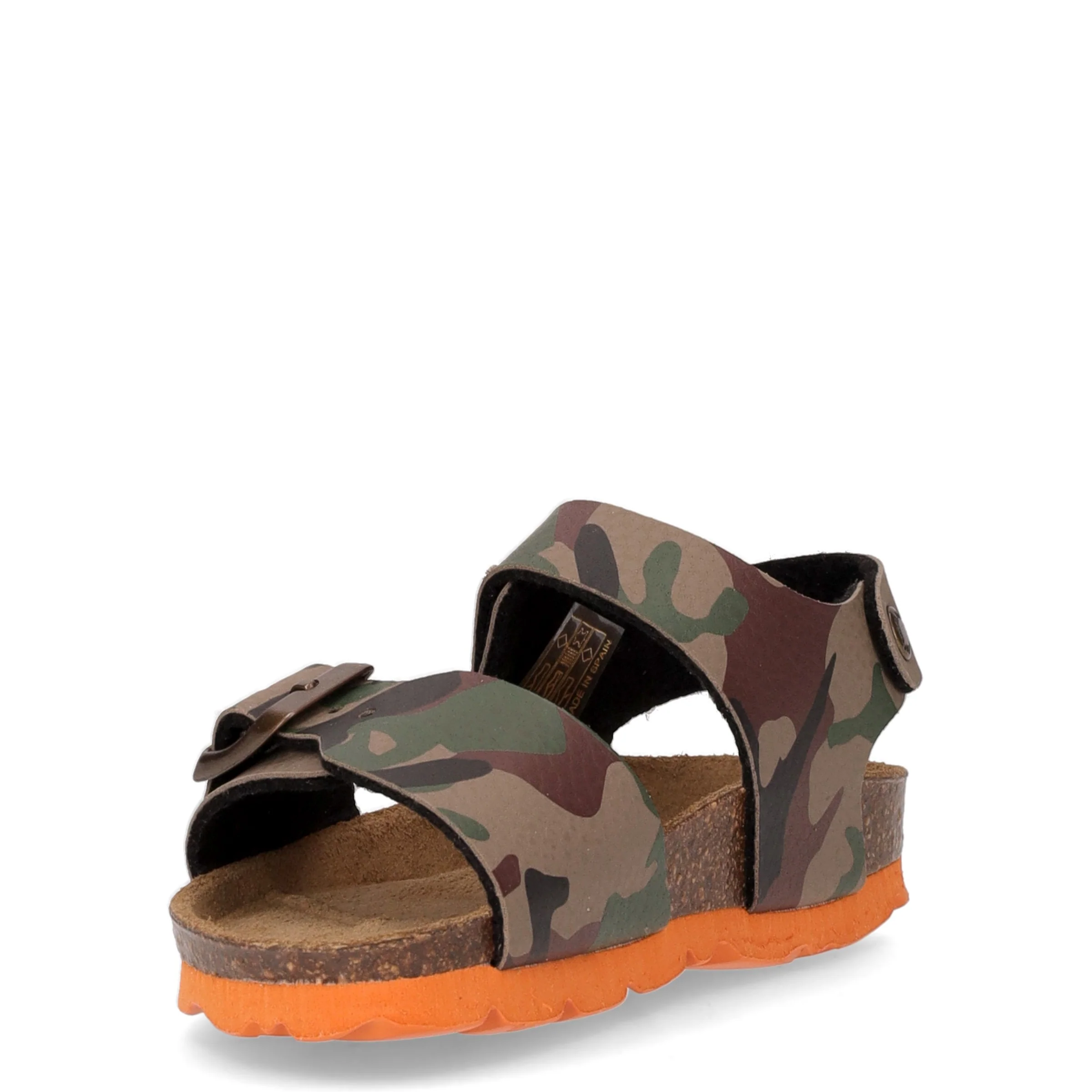 Luce sandalo bambino in ecopelle kaki militare - Image 3