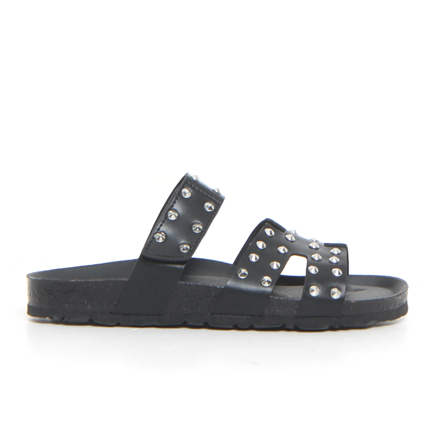 Sara ciabatta con borchie nero