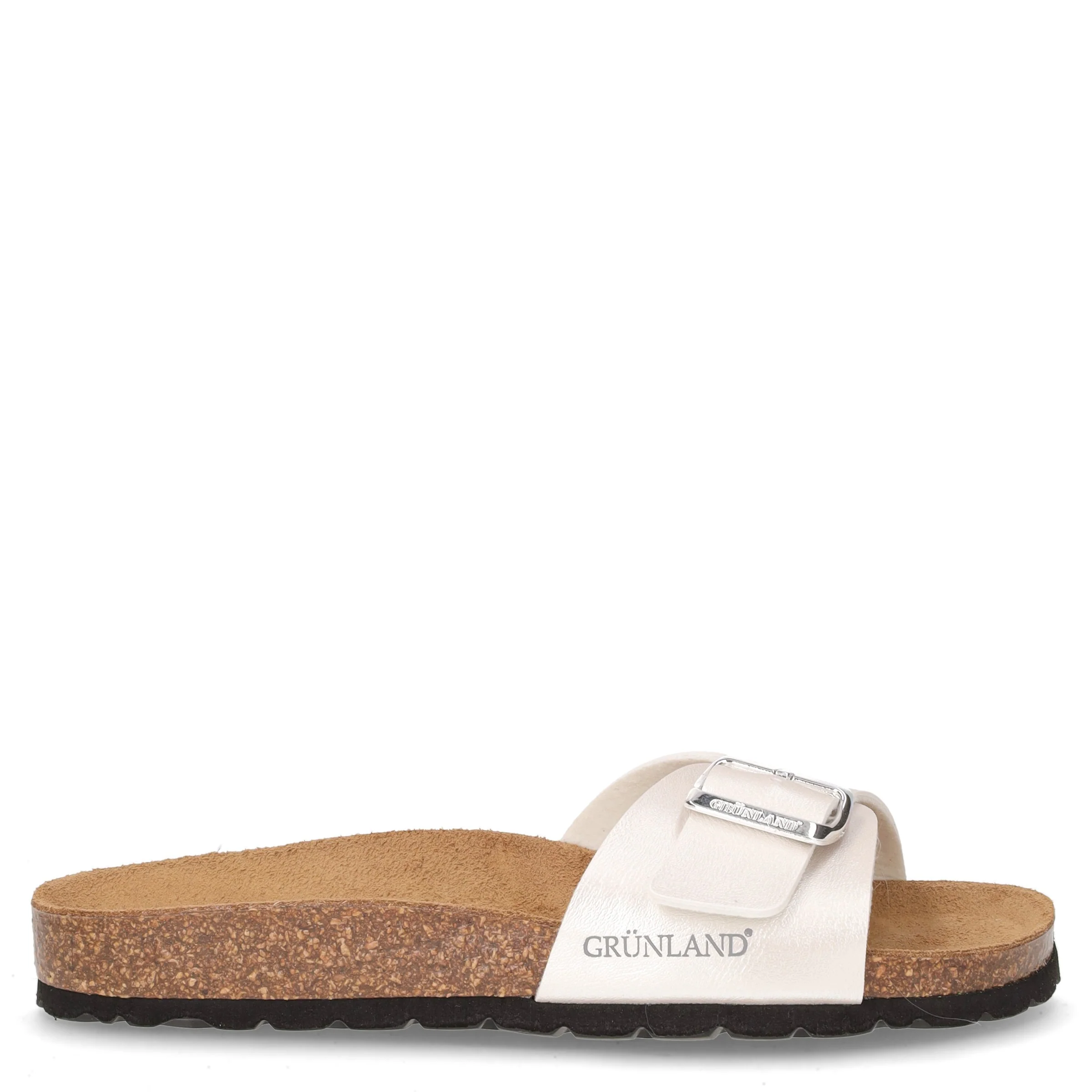 Sara ciabatta in ecopelle perla