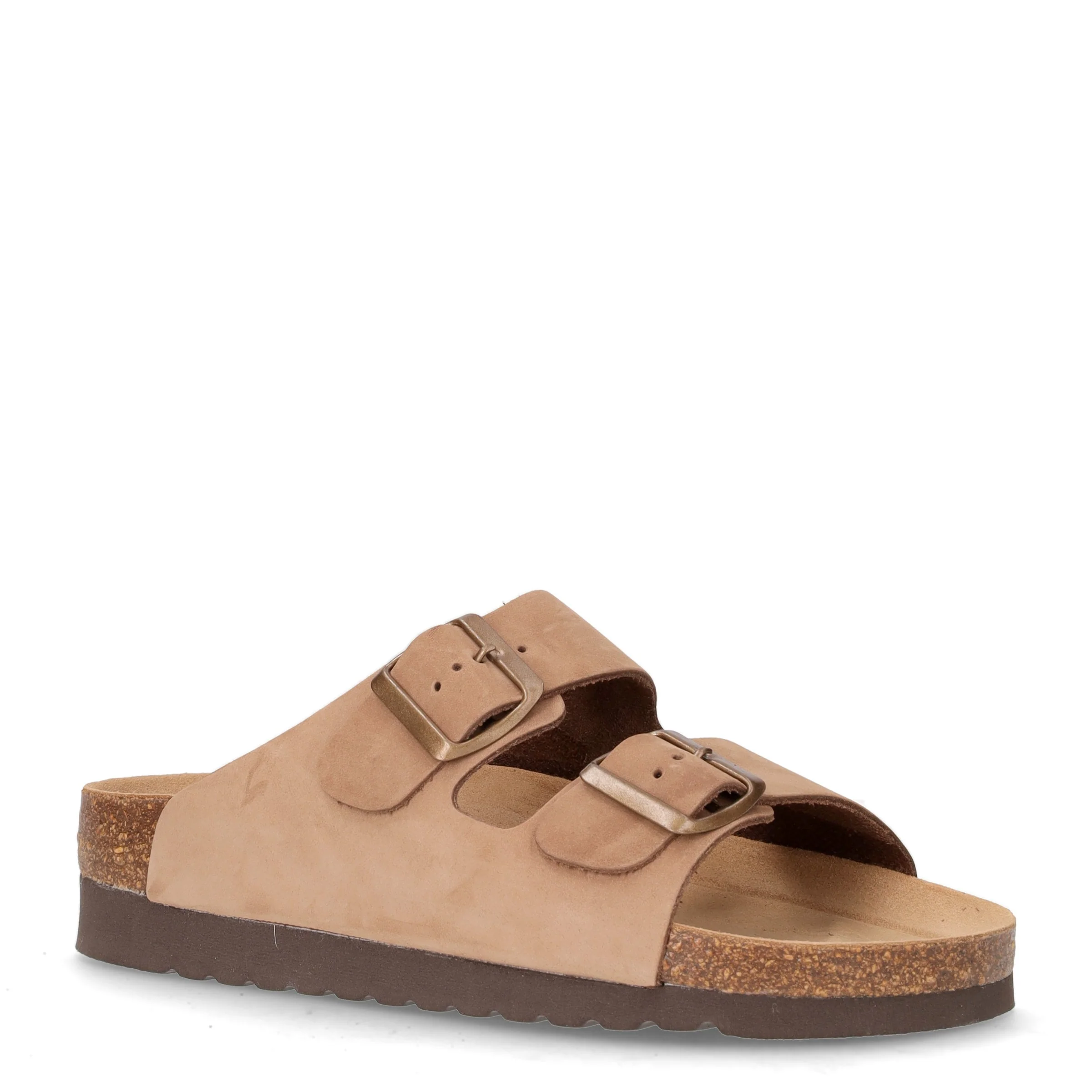 Sara ciabatta in pelle con platform taupe - Image 2
