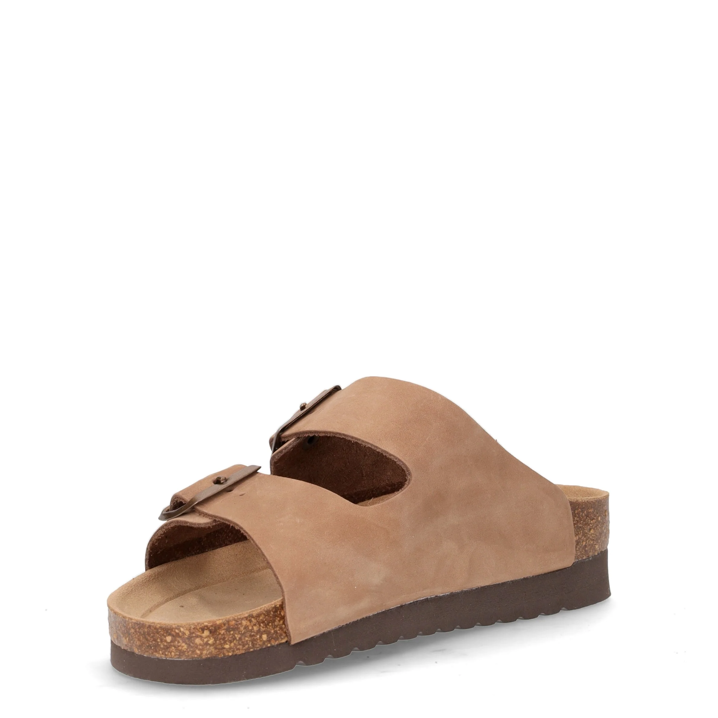 Sara ciabatta in pelle con platform taupe - Image 3