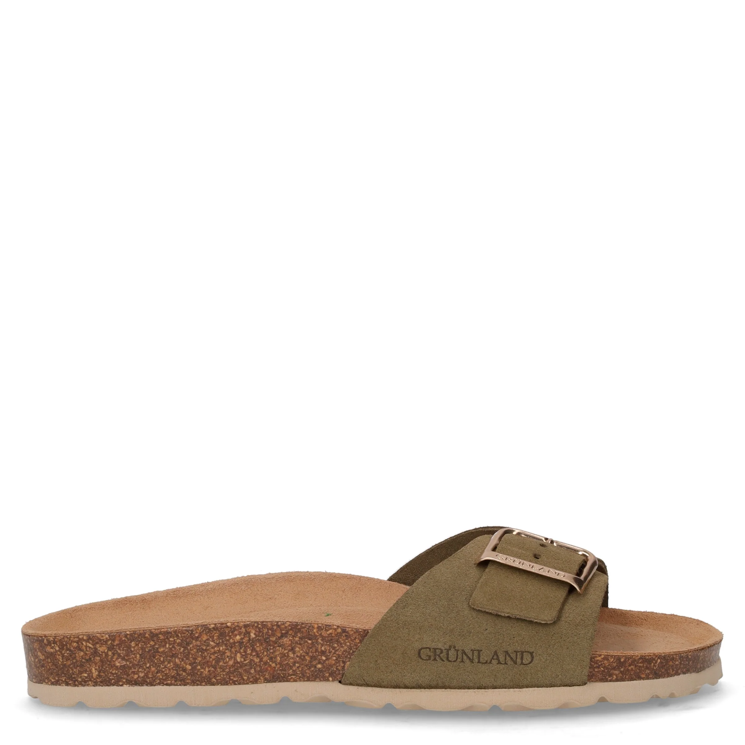 Sara ciabatta in pelle oliva