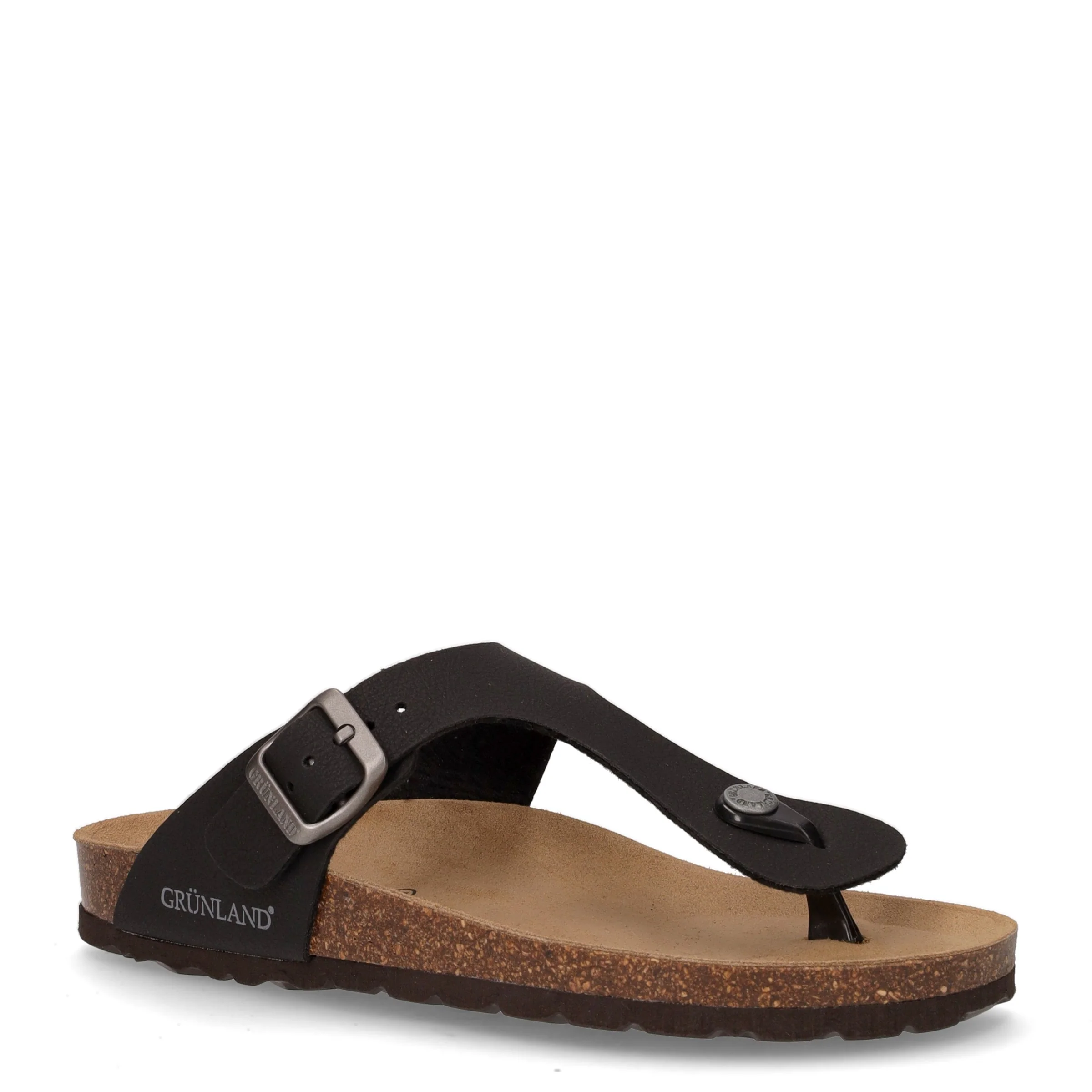 Sara ciabatta infradito in ecopelle nero - Image 2