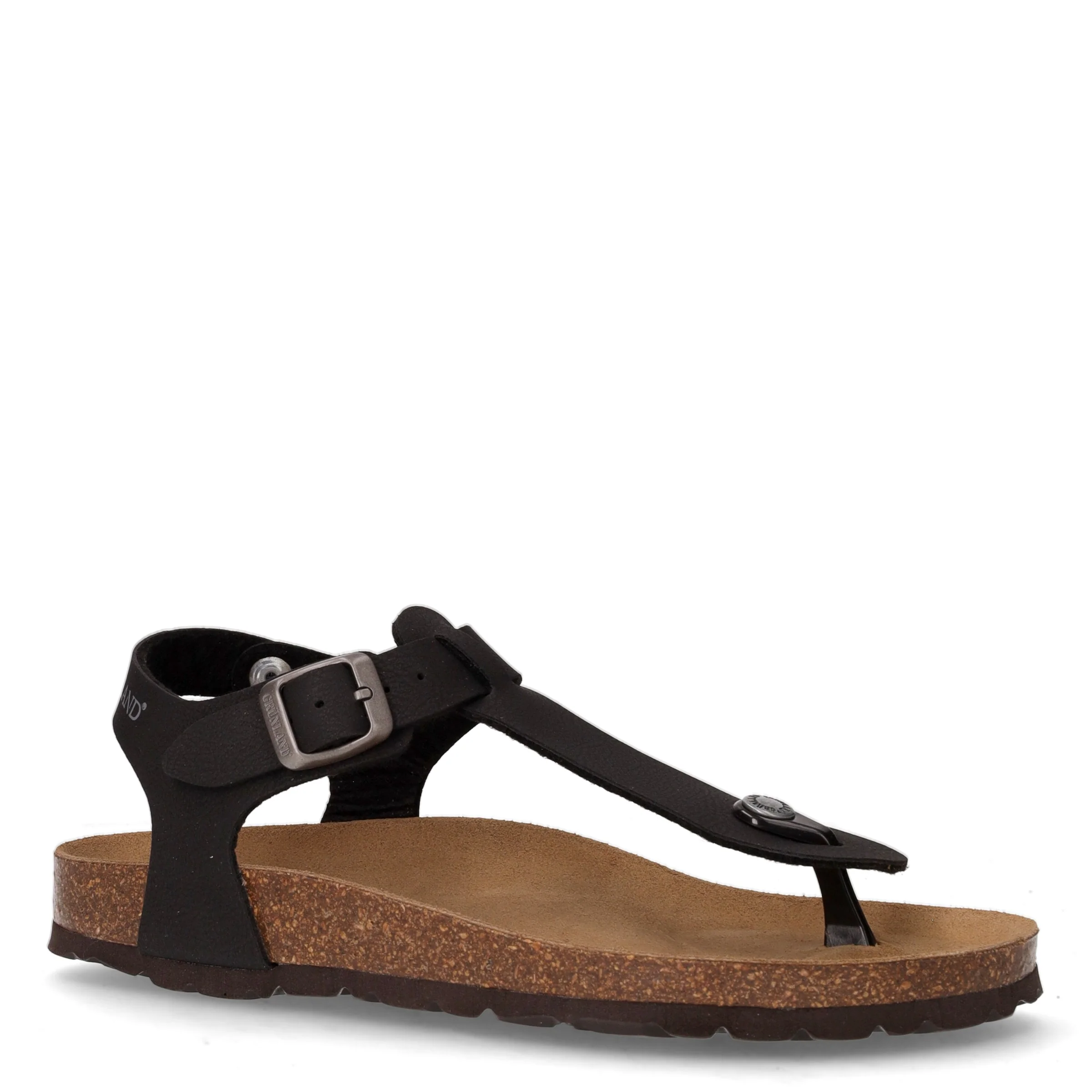 Sara sandalo infradito in ecopelle nero - Image 2