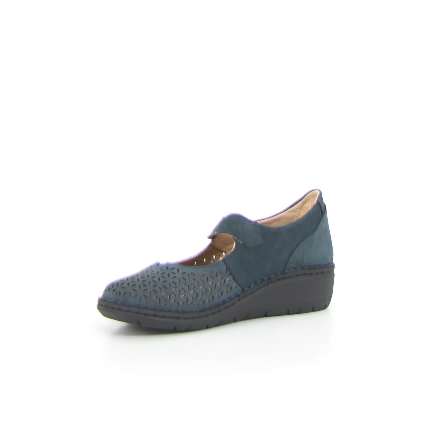 Scarpa comfort con strappo blu - Image 3