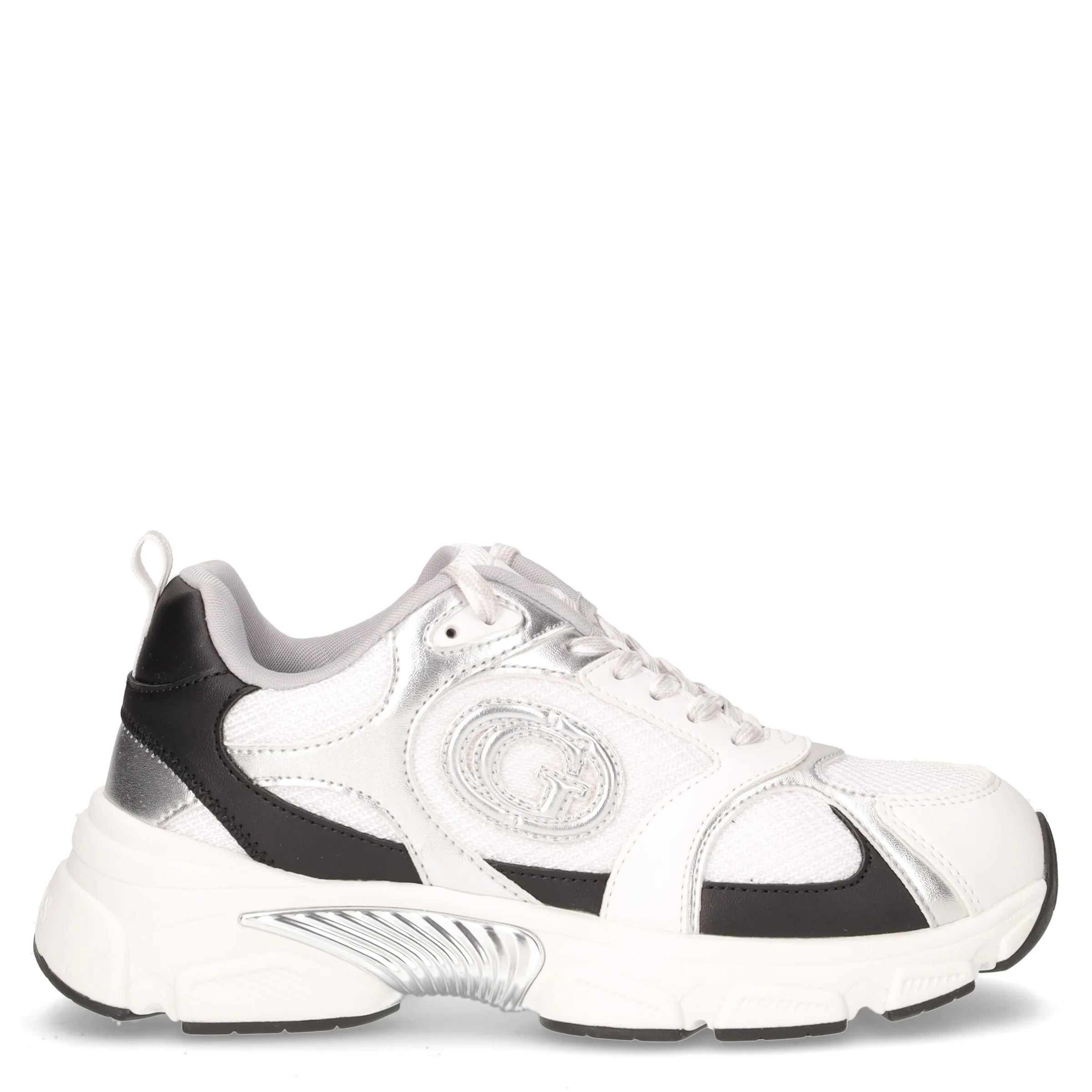 Sneaker in ecopelle bianco nero