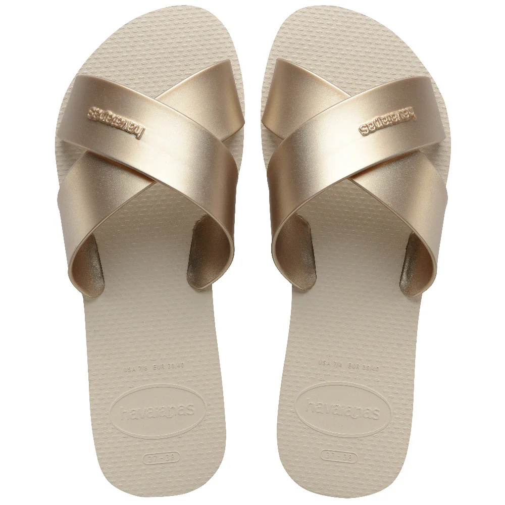 Aqua metallic ciabatta di gomma beige