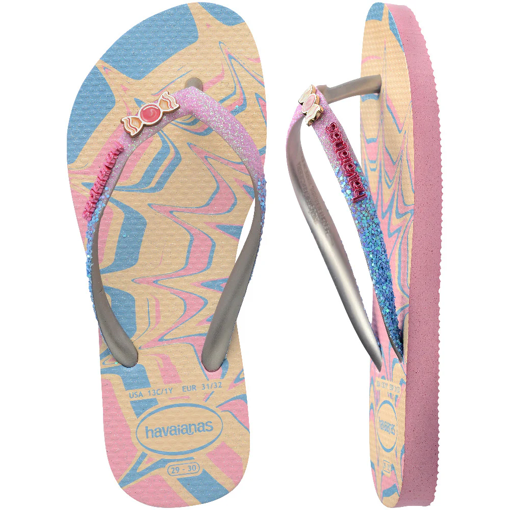Glitter infradito da bambina pink glow - Image 3