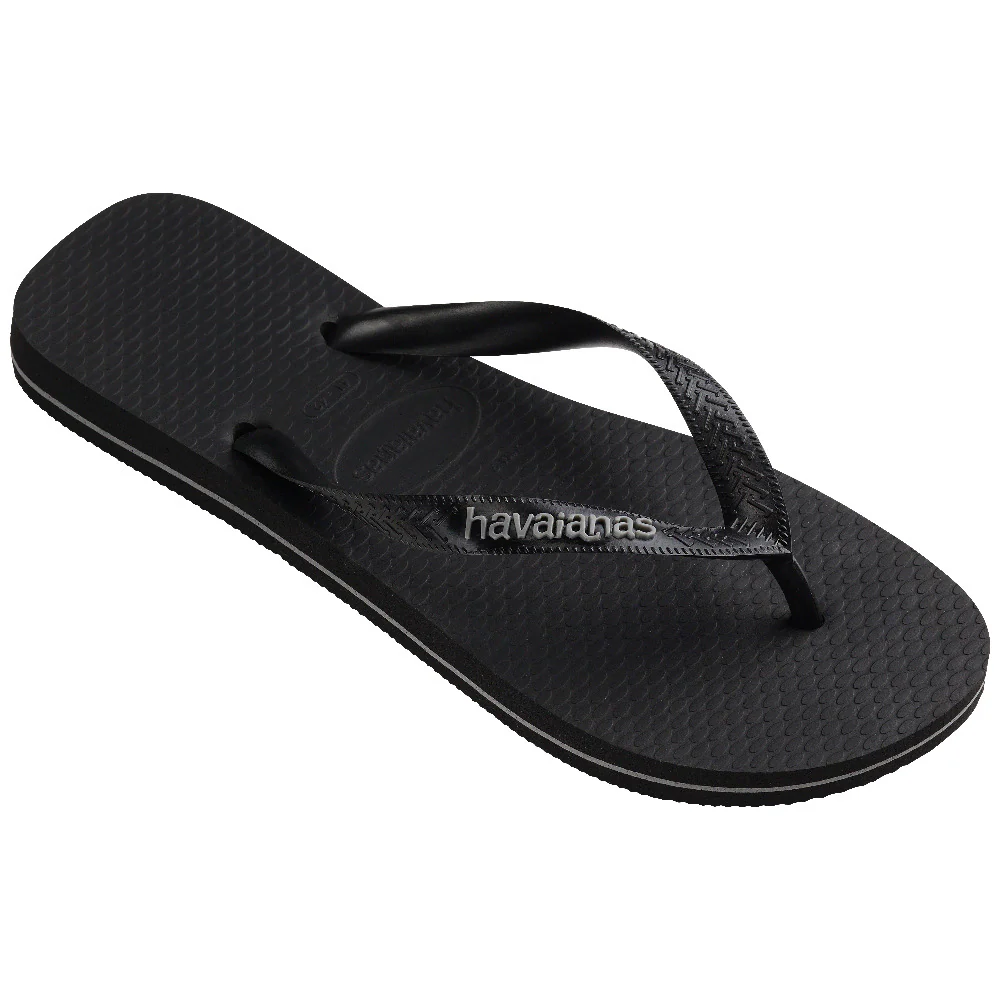 Rubber ciabatta infradito black - Image 2