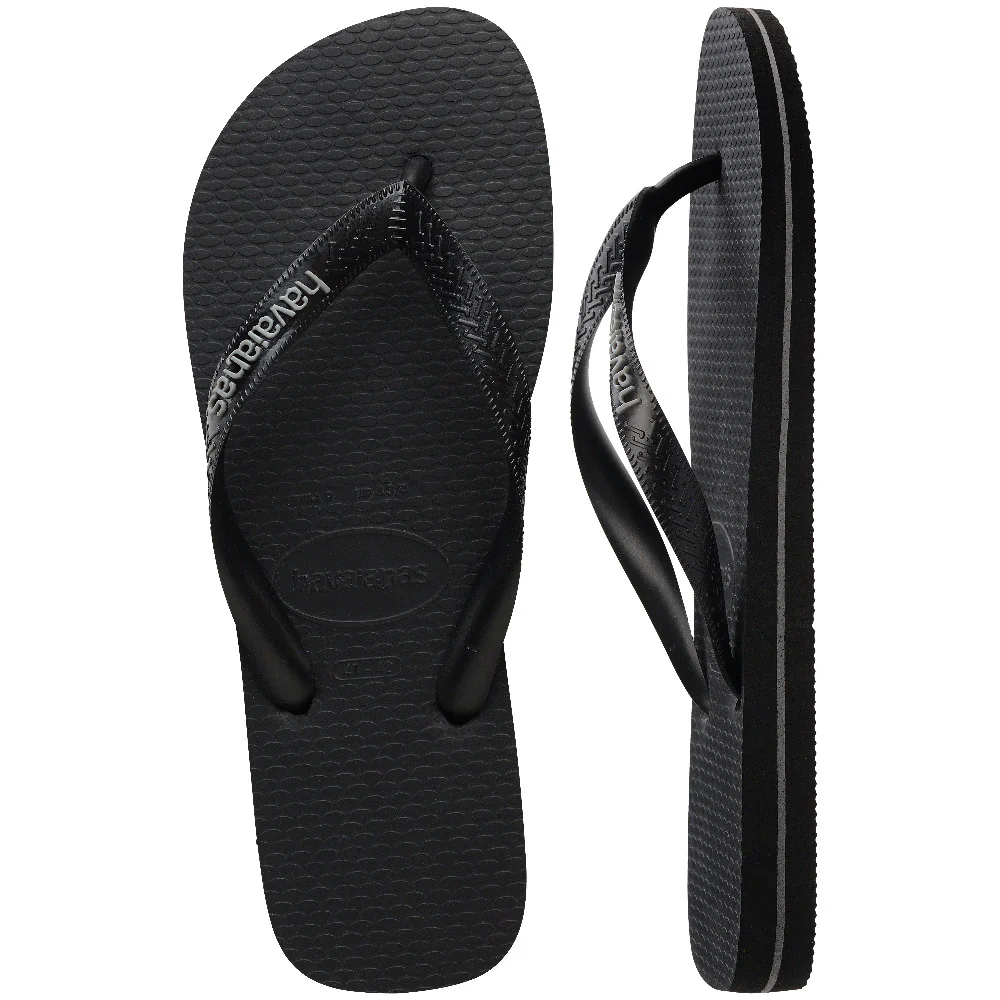 Rubber ciabatta infradito black - Image 3