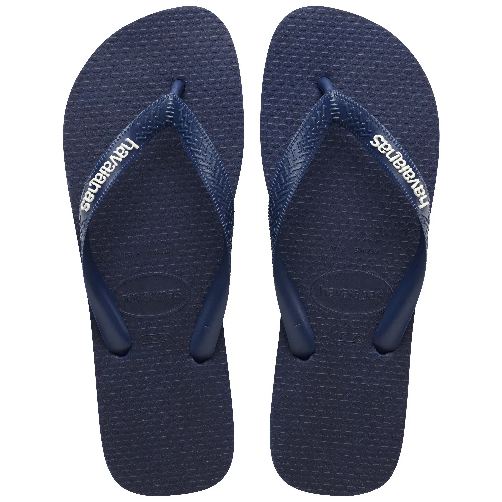 Rubber ciabatta infradito navy blue