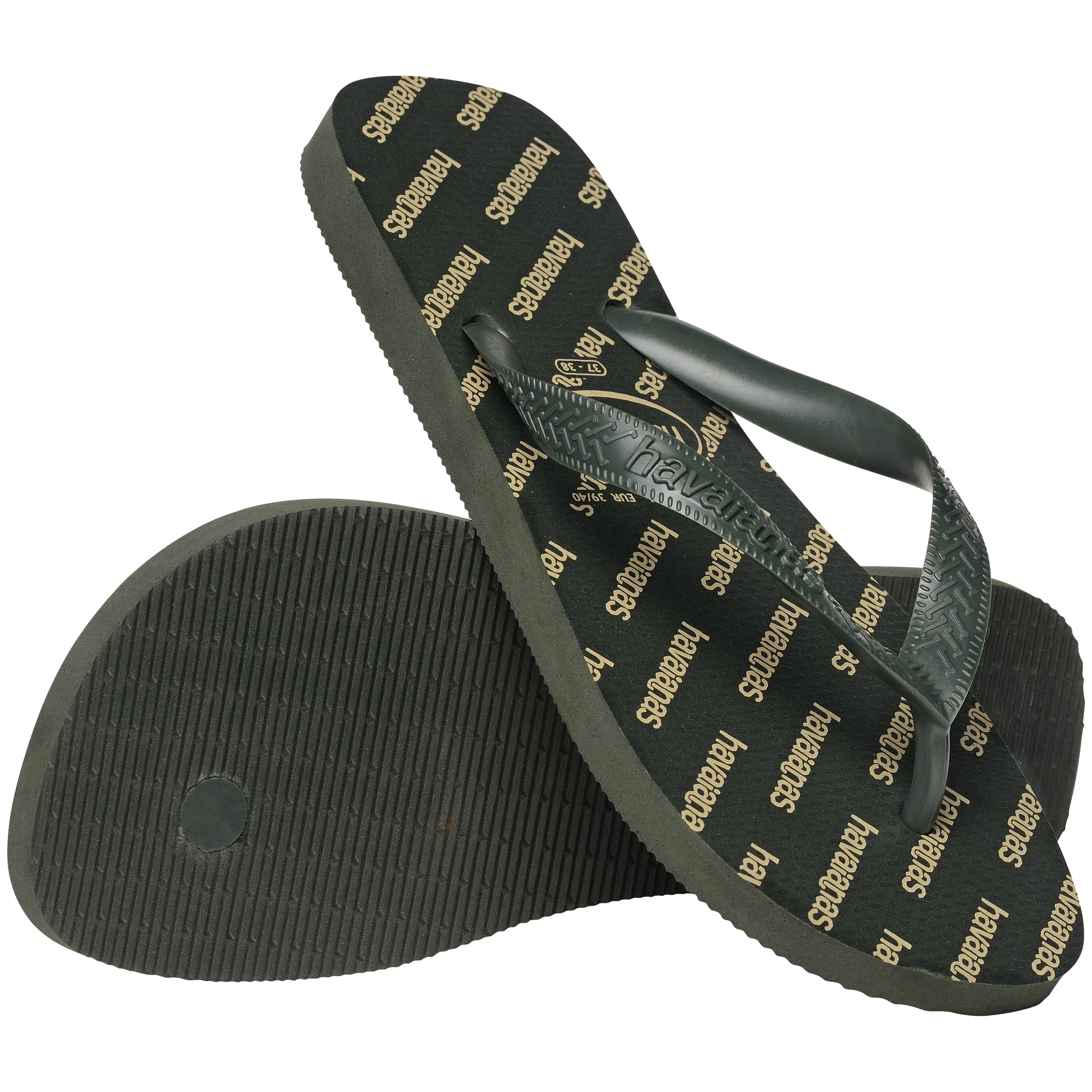 Top Logomania Essential infradito olive green - Image 3