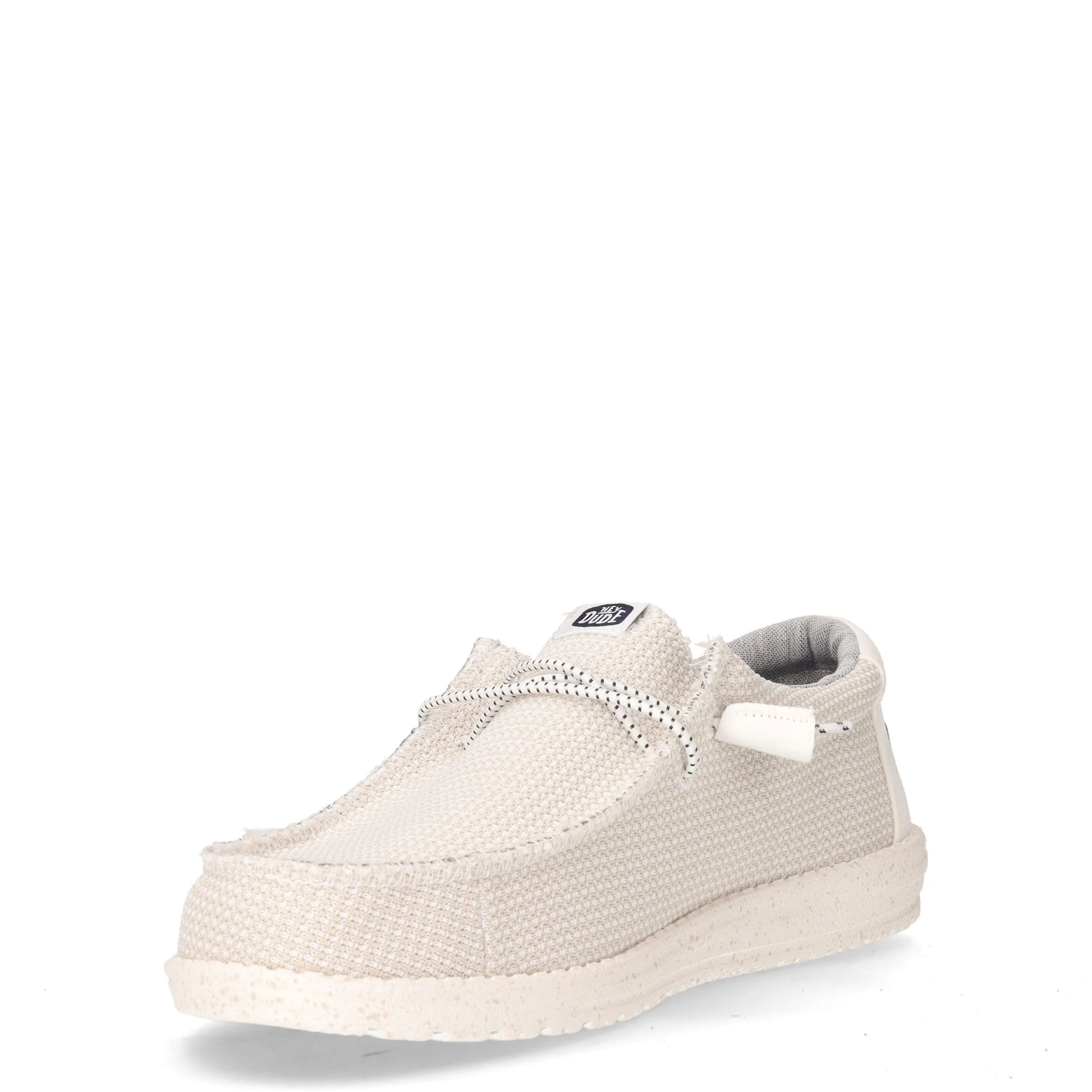 Wally stringata casual in tessuto bianco - Image 3