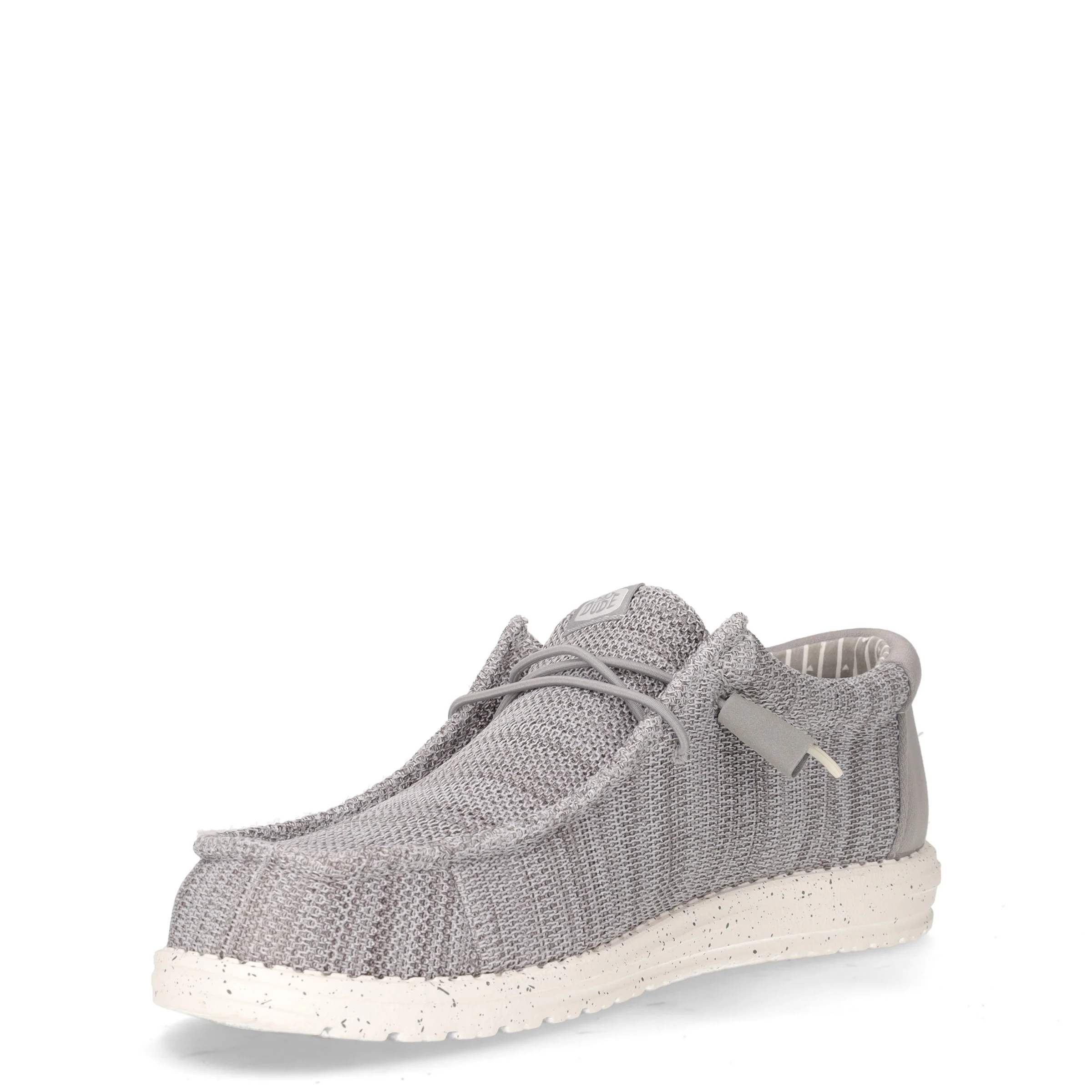 Wally stringata casual in tessuto grigio - Image 3
