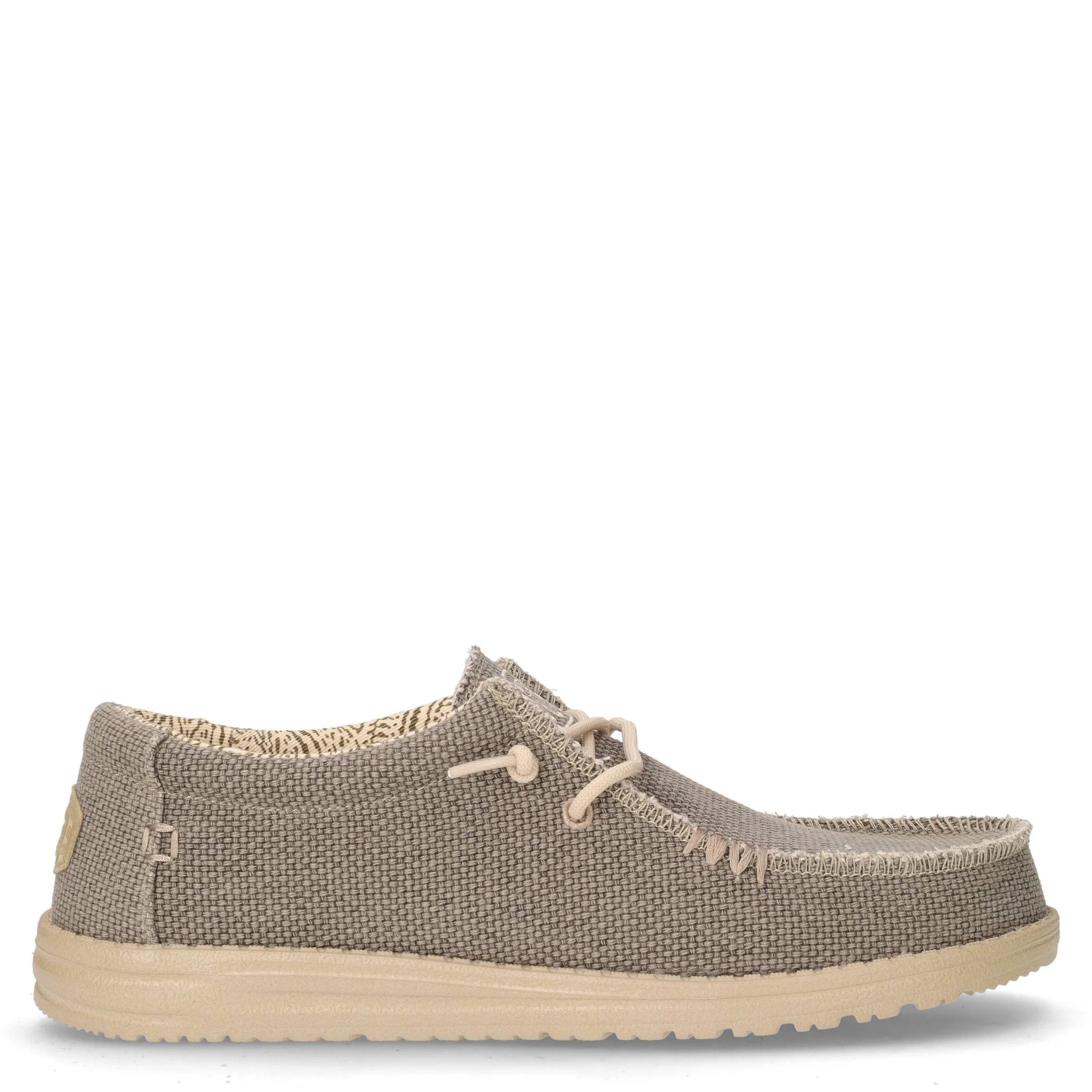 Wally stringata casual in tessuto militare