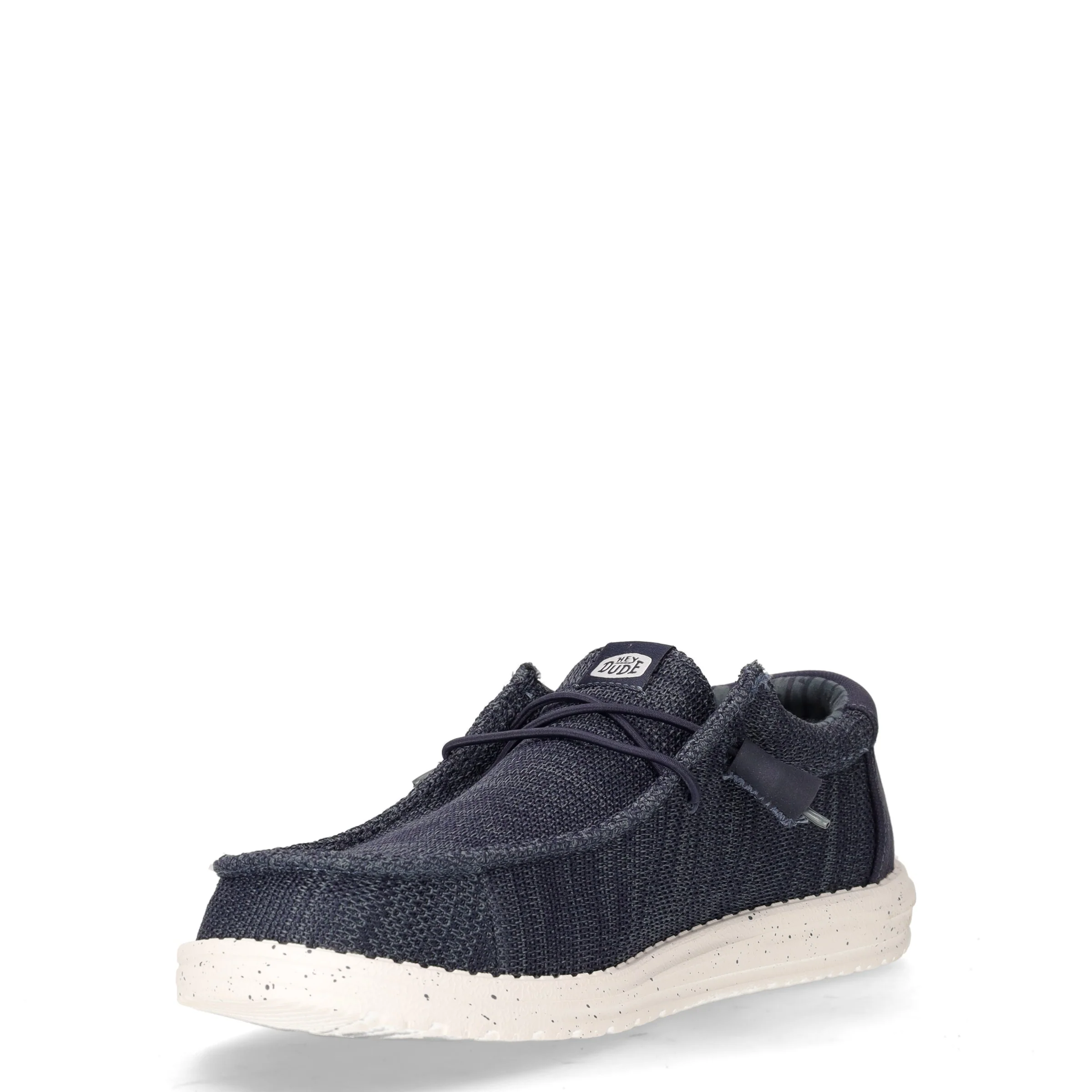 Wally stringata casual in tessuto navy - Image 3