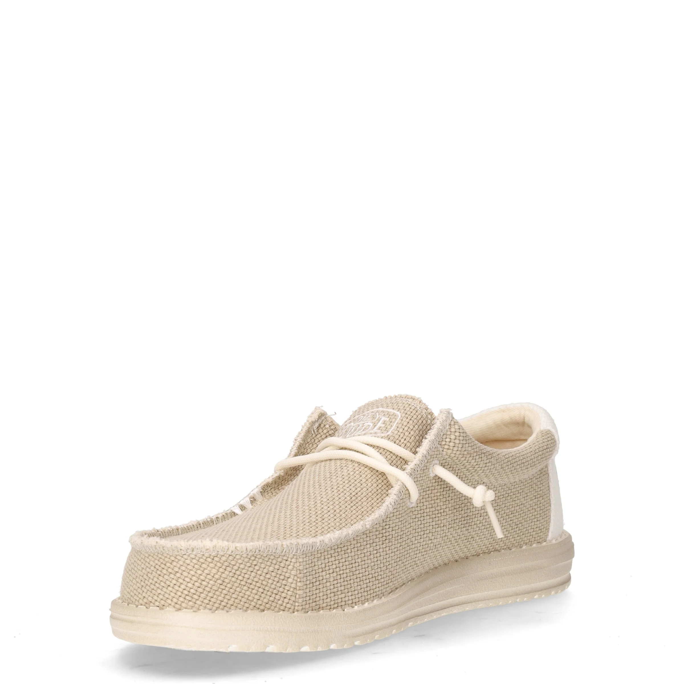 Wally stringata casual in tessuto off white - Image 3