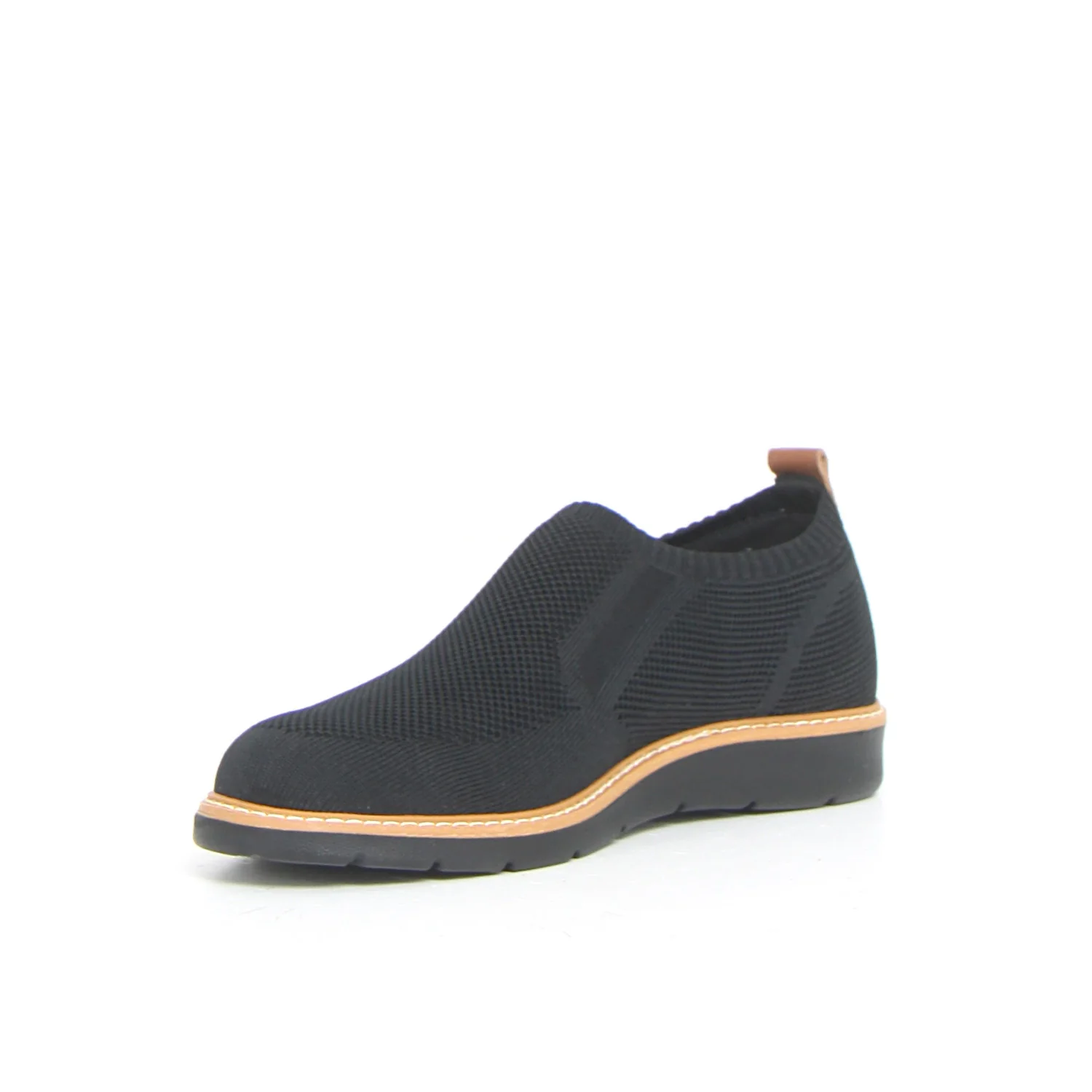 Mocassino sportivo in tessuto nero - Image 3