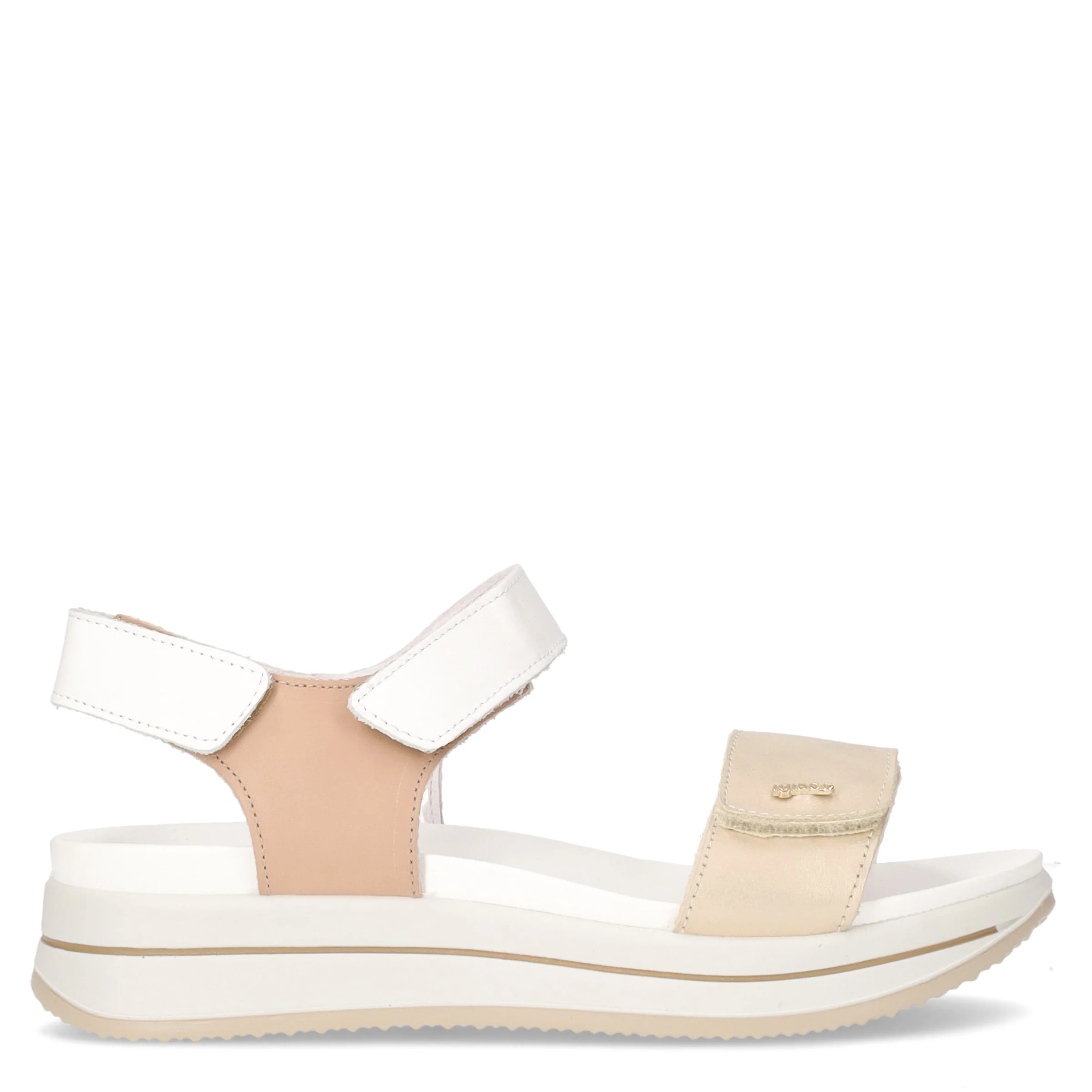 Sandalo con platform platino