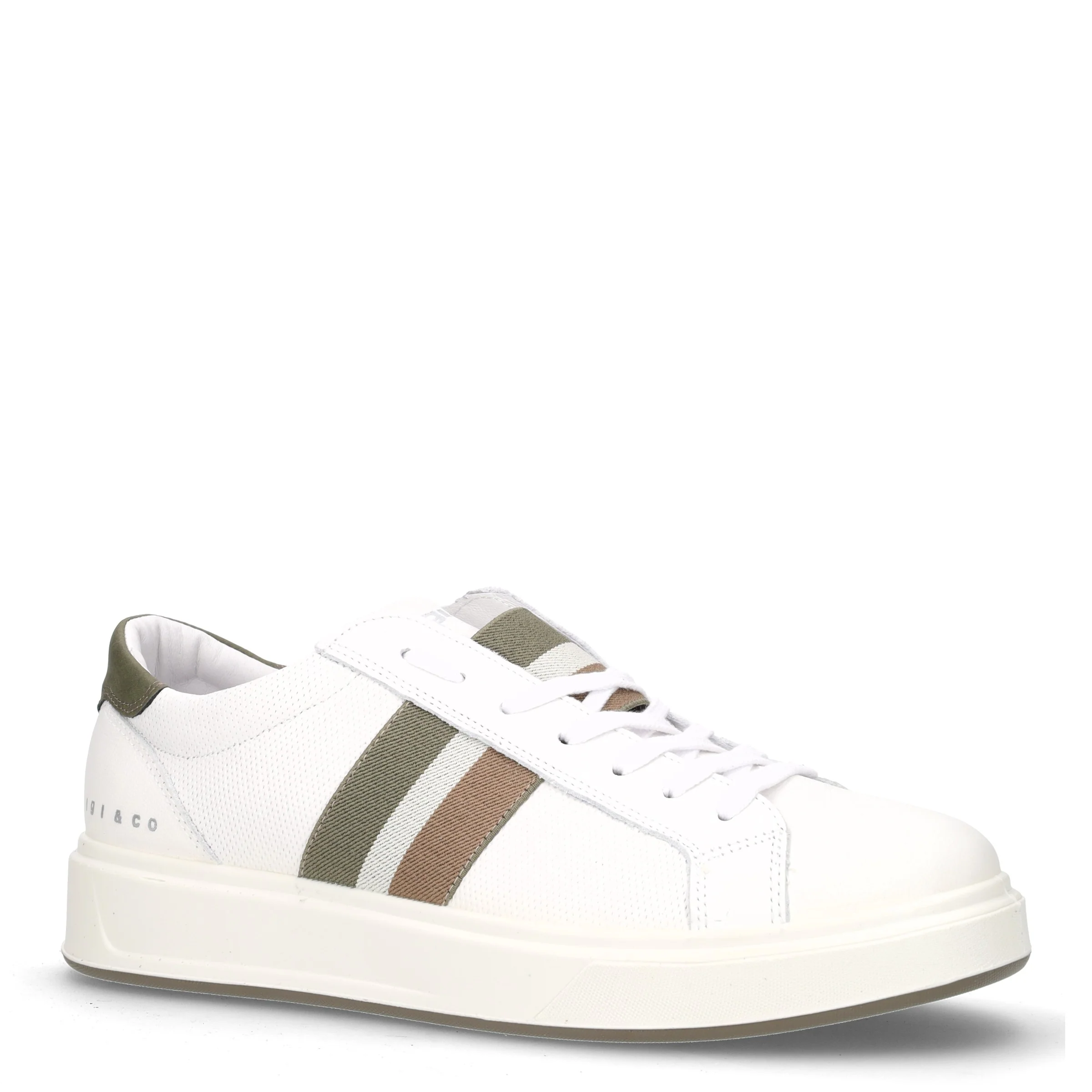 Sneaker in pelle bianco militare - Image 2