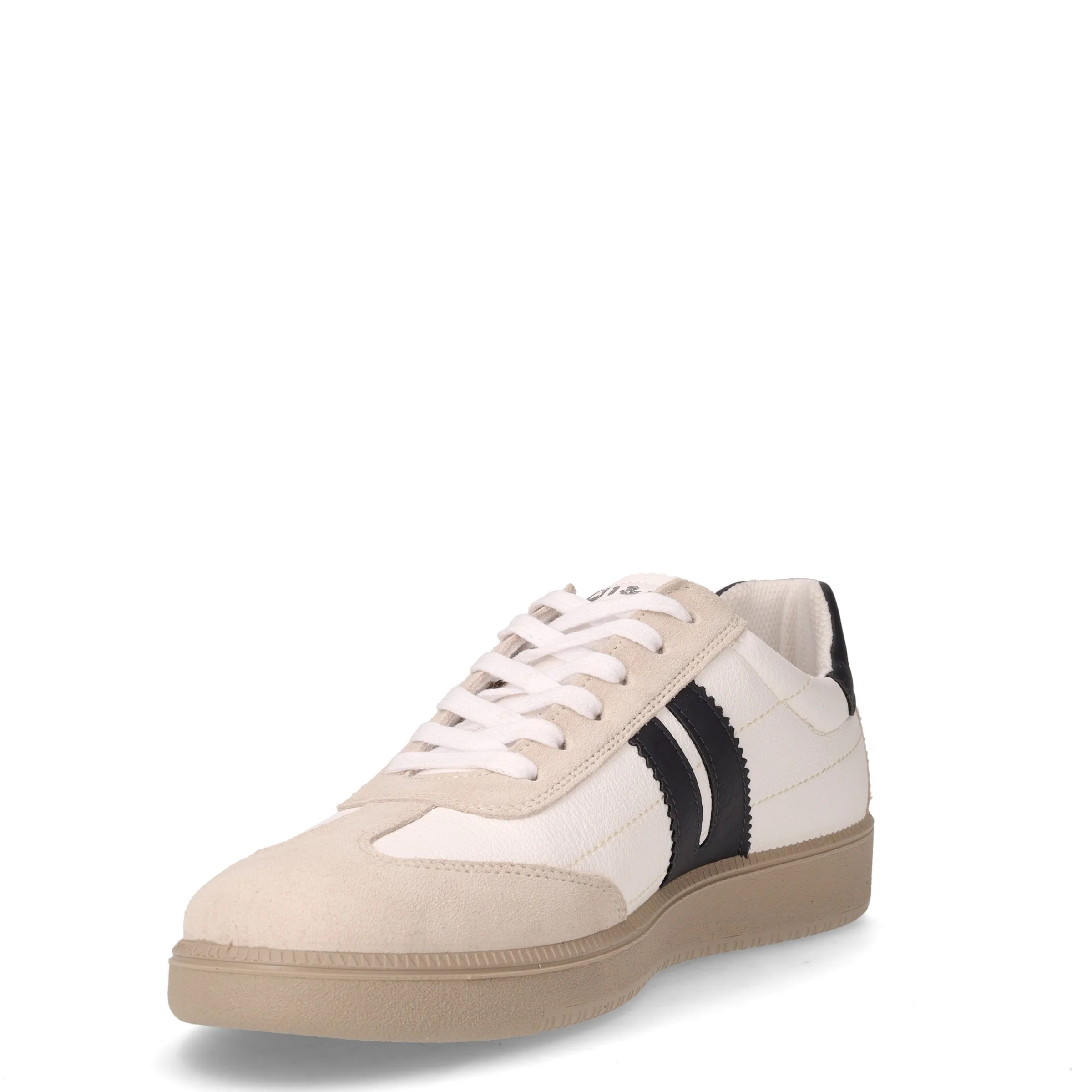 Sneaker in pelle ed ecopelle sabbia bianco - Image 3