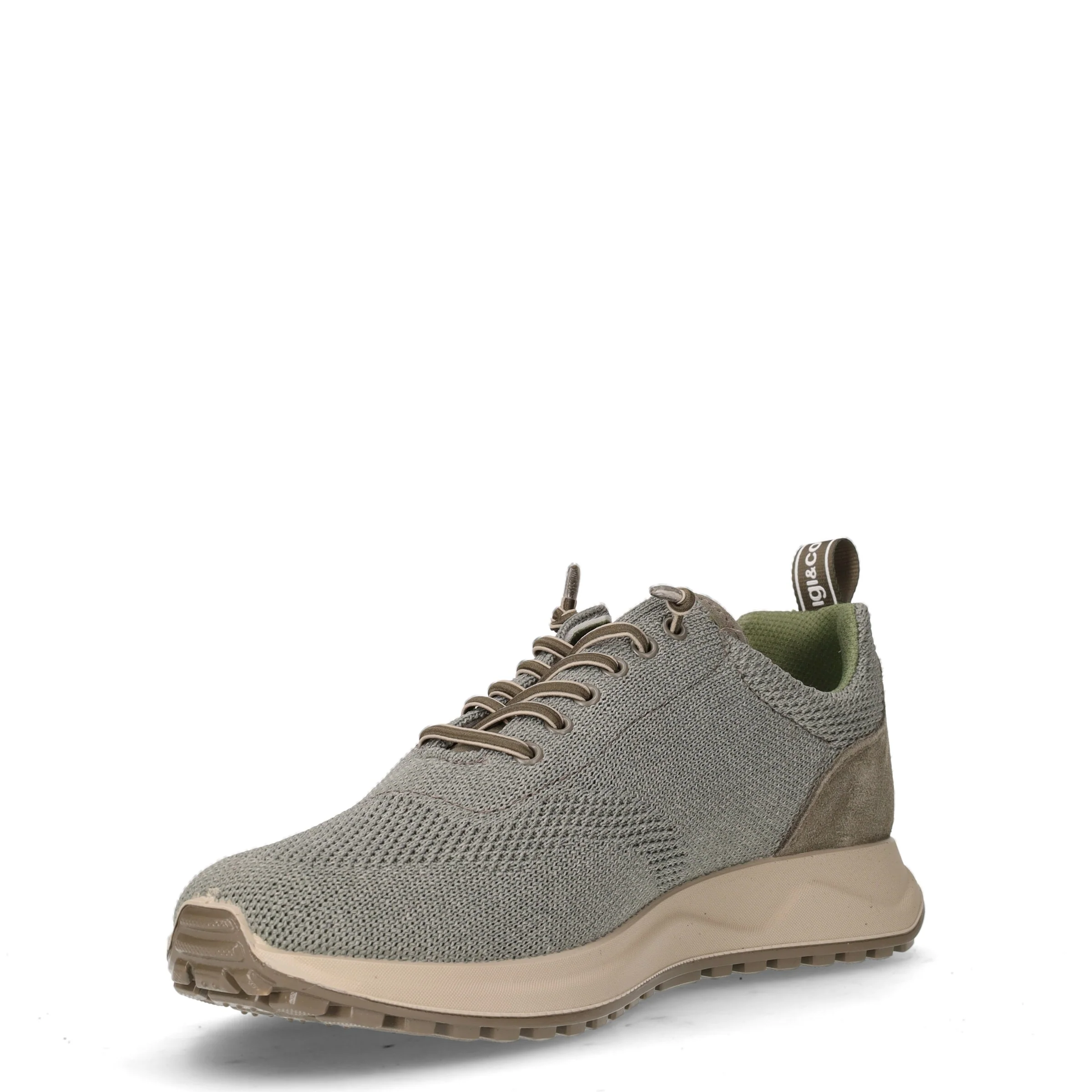 Sneaker in tessuto e pelle militare - Image 3