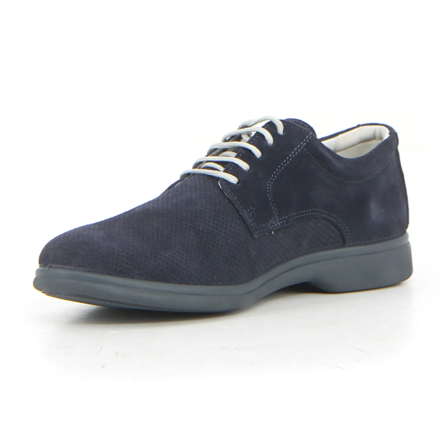Stringata in pelle blu - Image 3