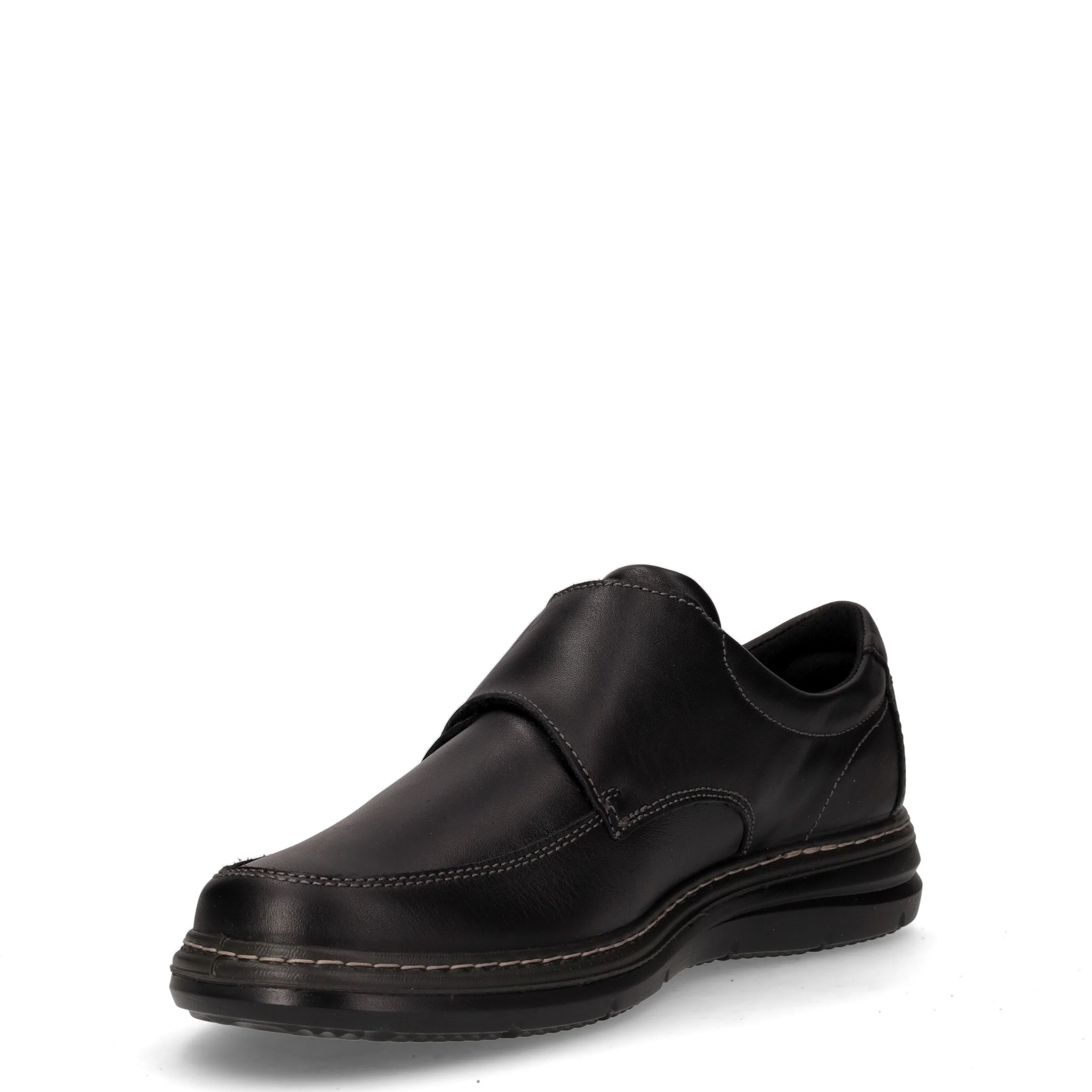 Mocassino con strappo in pelle nero - Image 3