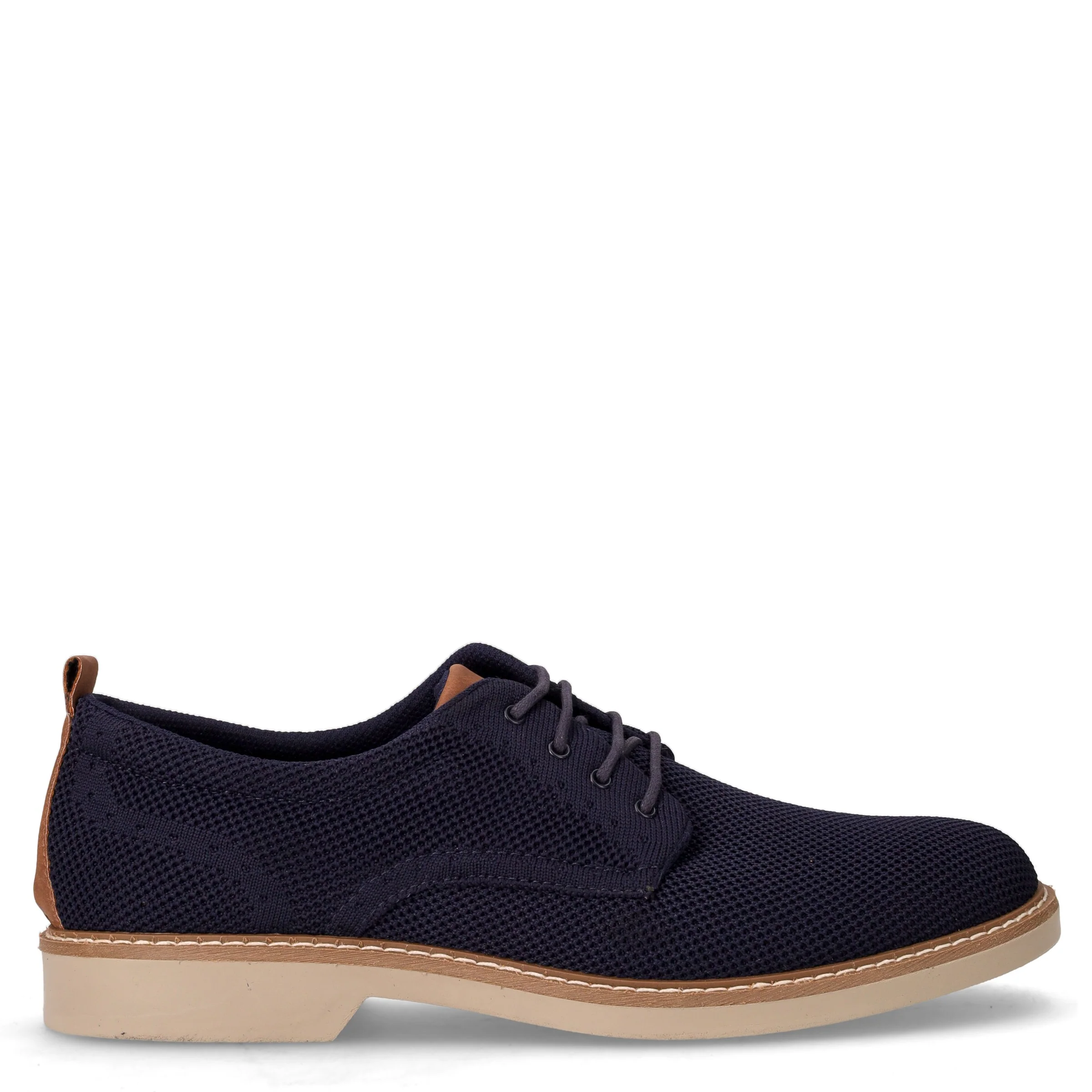 Stringata casual in tessuto blu