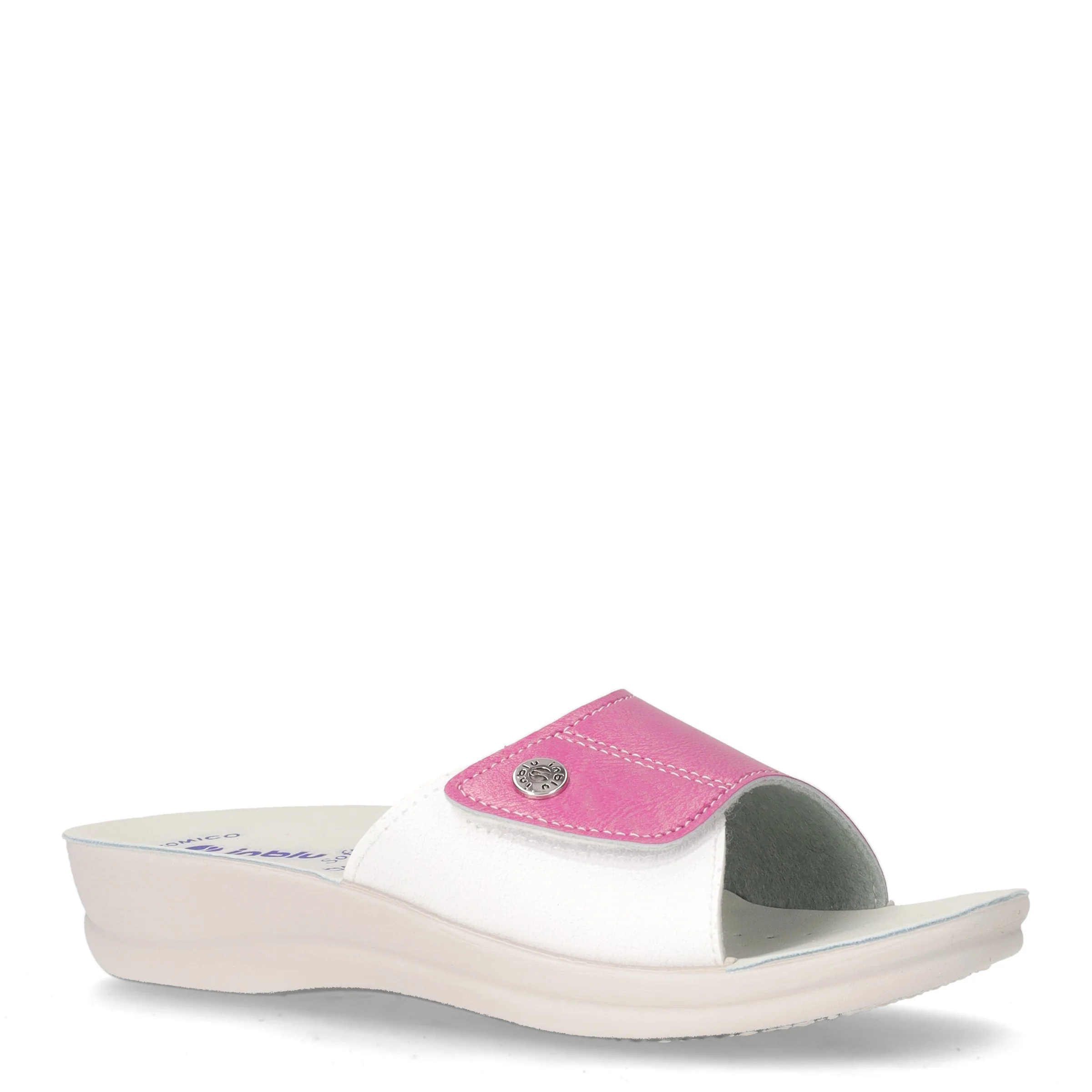 Ciabatta con strappo in ecopelle fucsia - Image 2