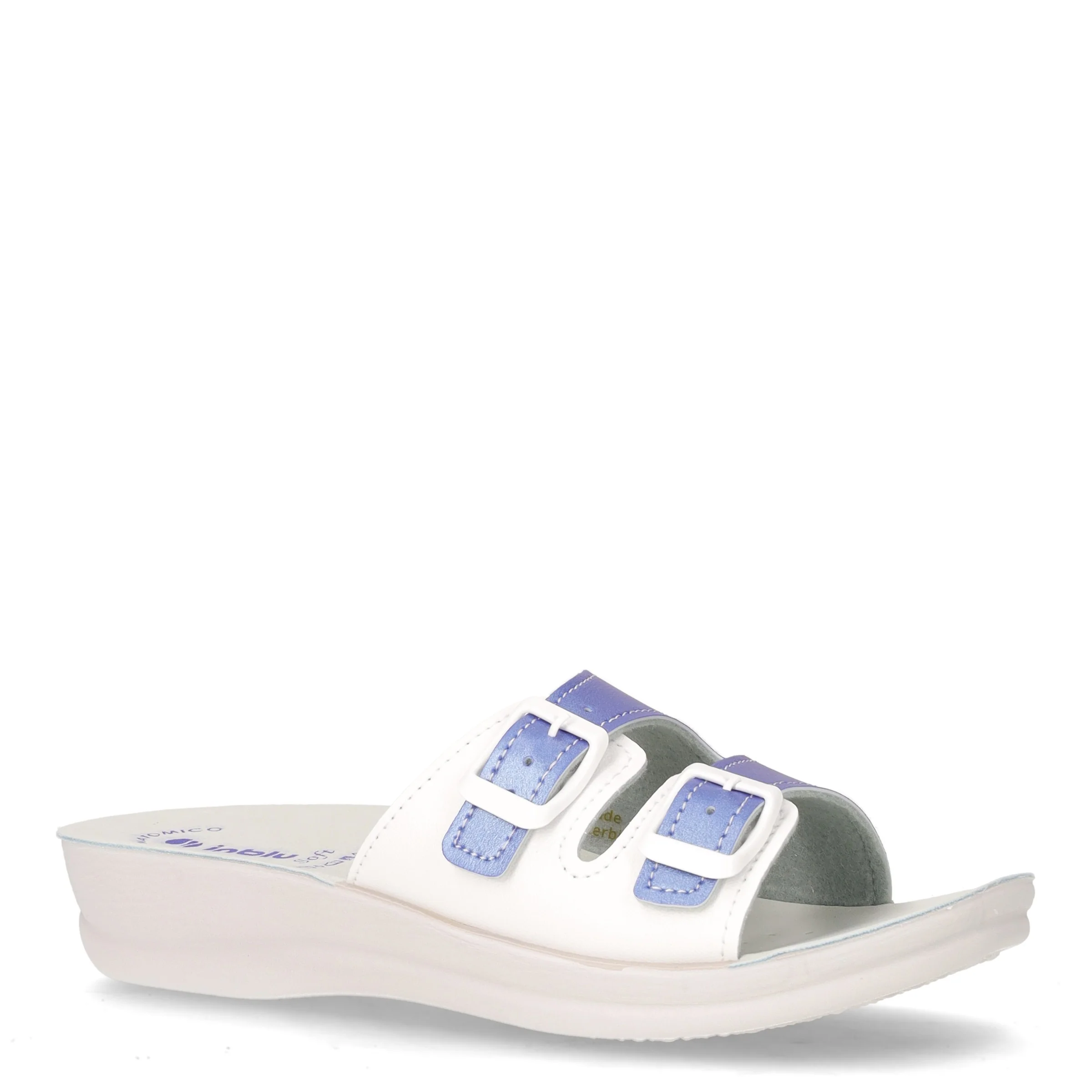 Ciabatta in ecopelle bianco jeans - Image 2