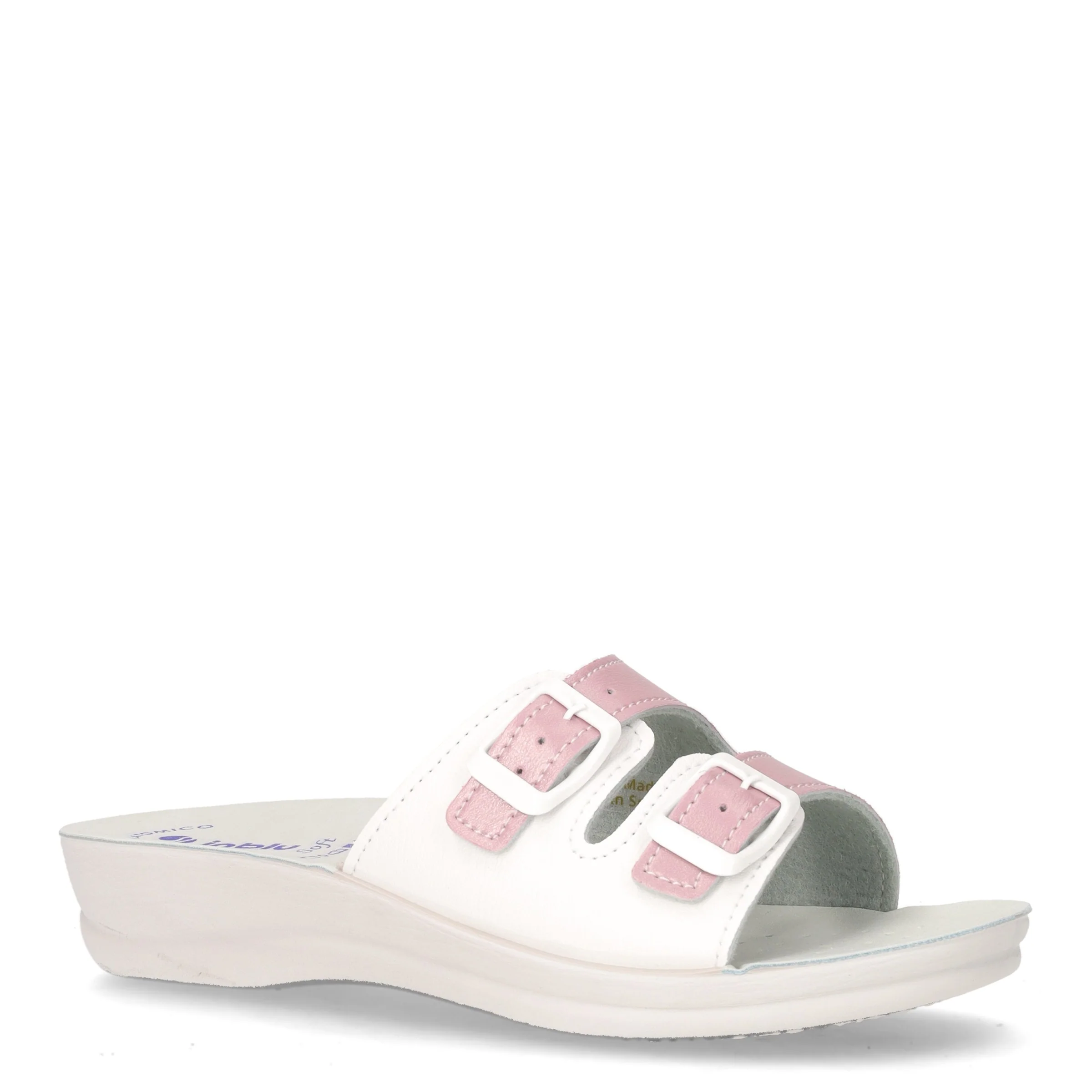 Ciabatta in ecopelle bianco rosa - Image 2