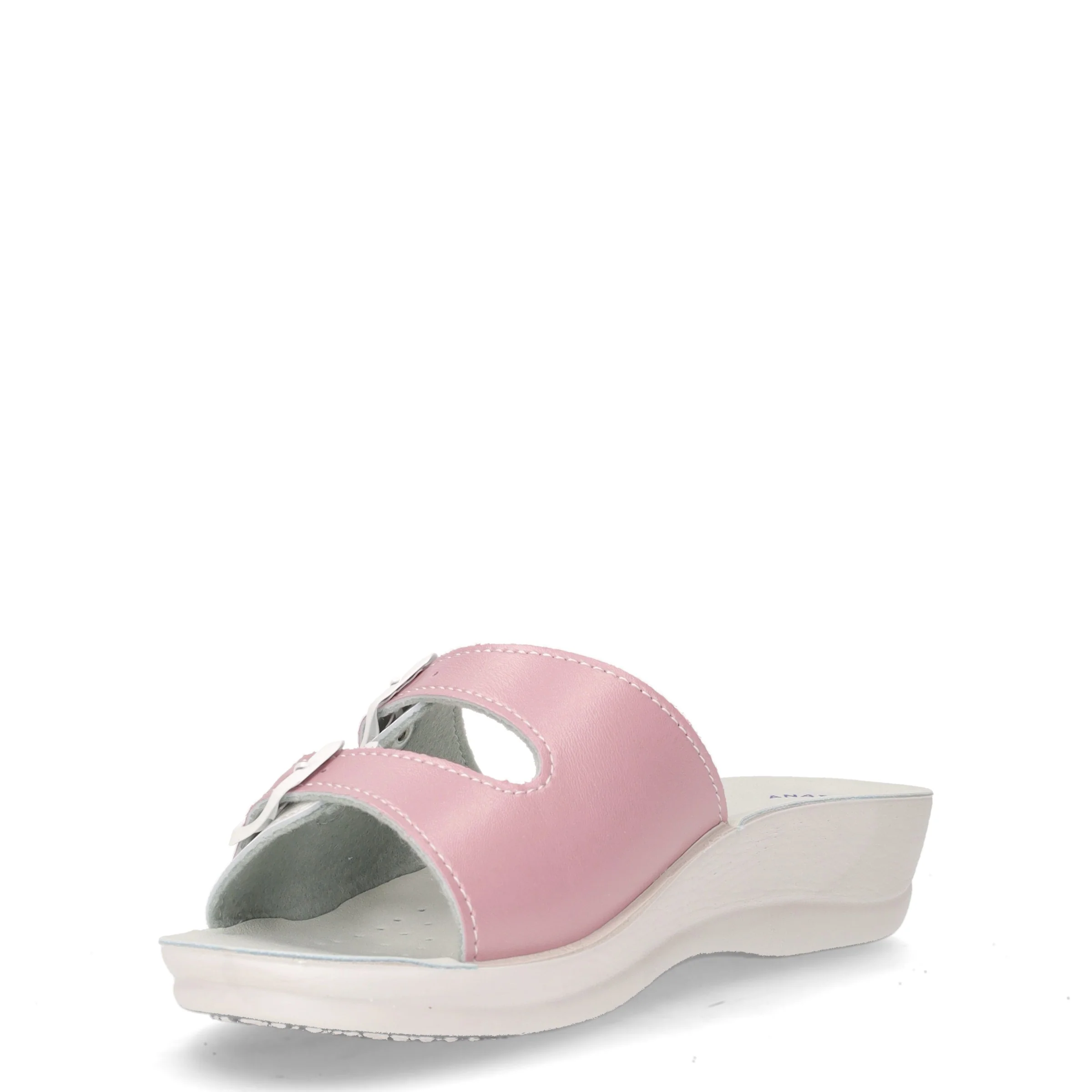 Ciabatta in ecopelle bianco rosa - Image 3