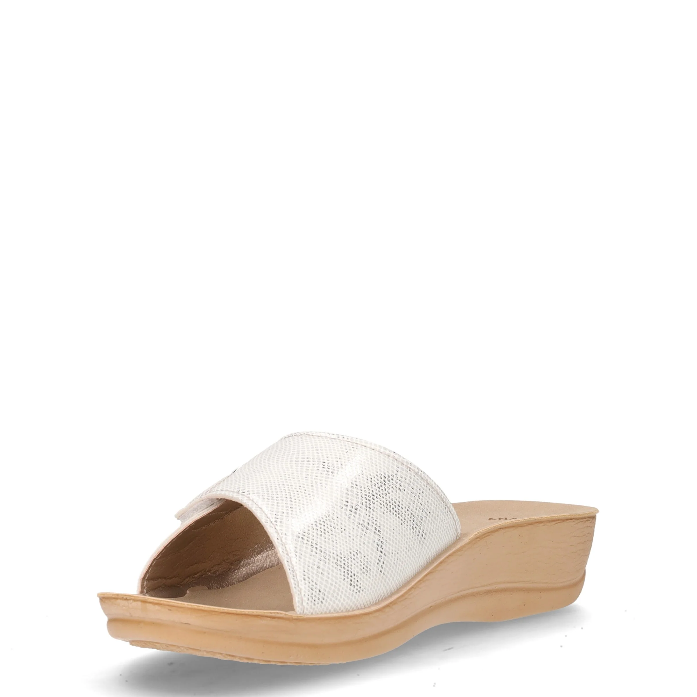 Ciabatta in ecopelle con strappo bianco - Image 3