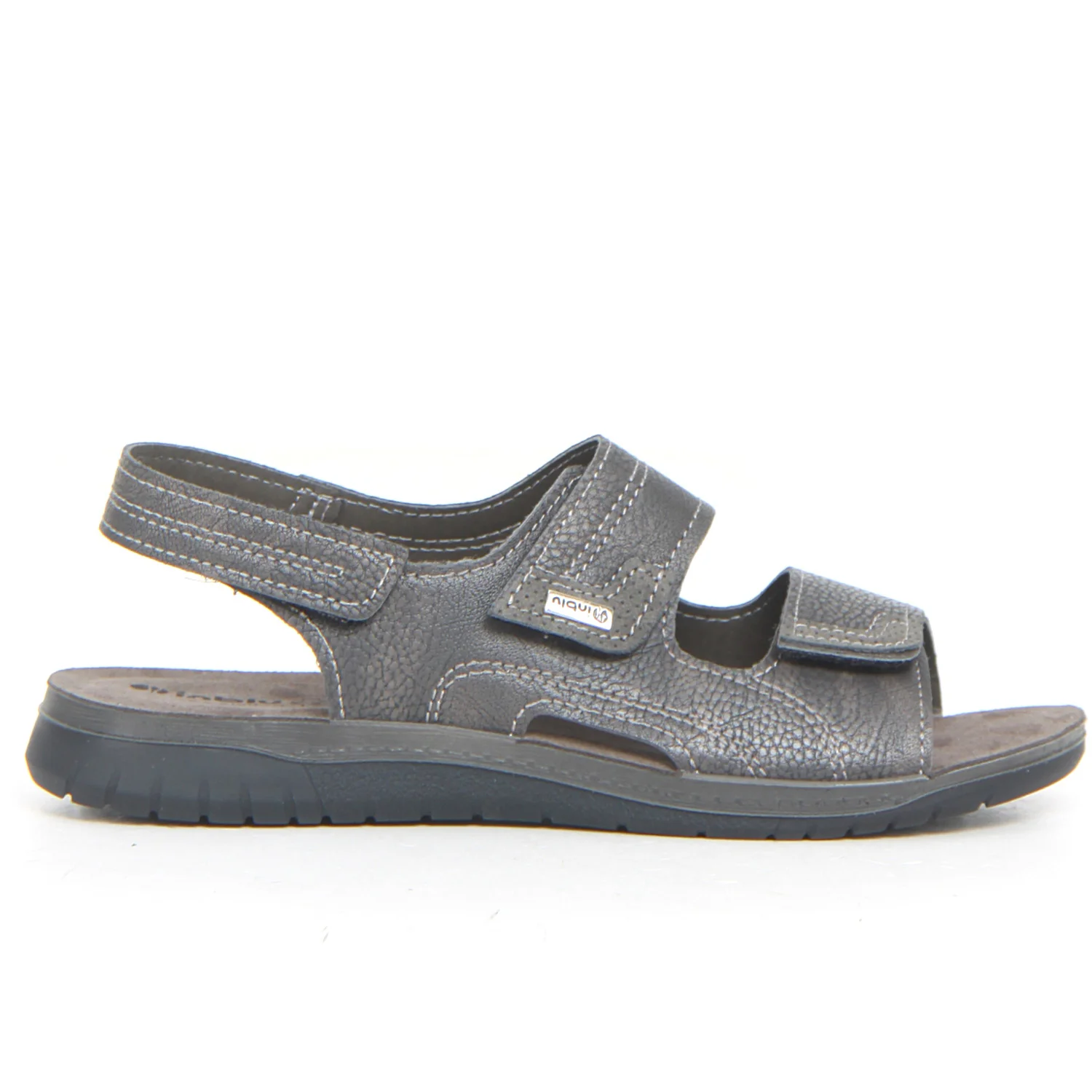 Sandalo sportivo in ecopelle nero