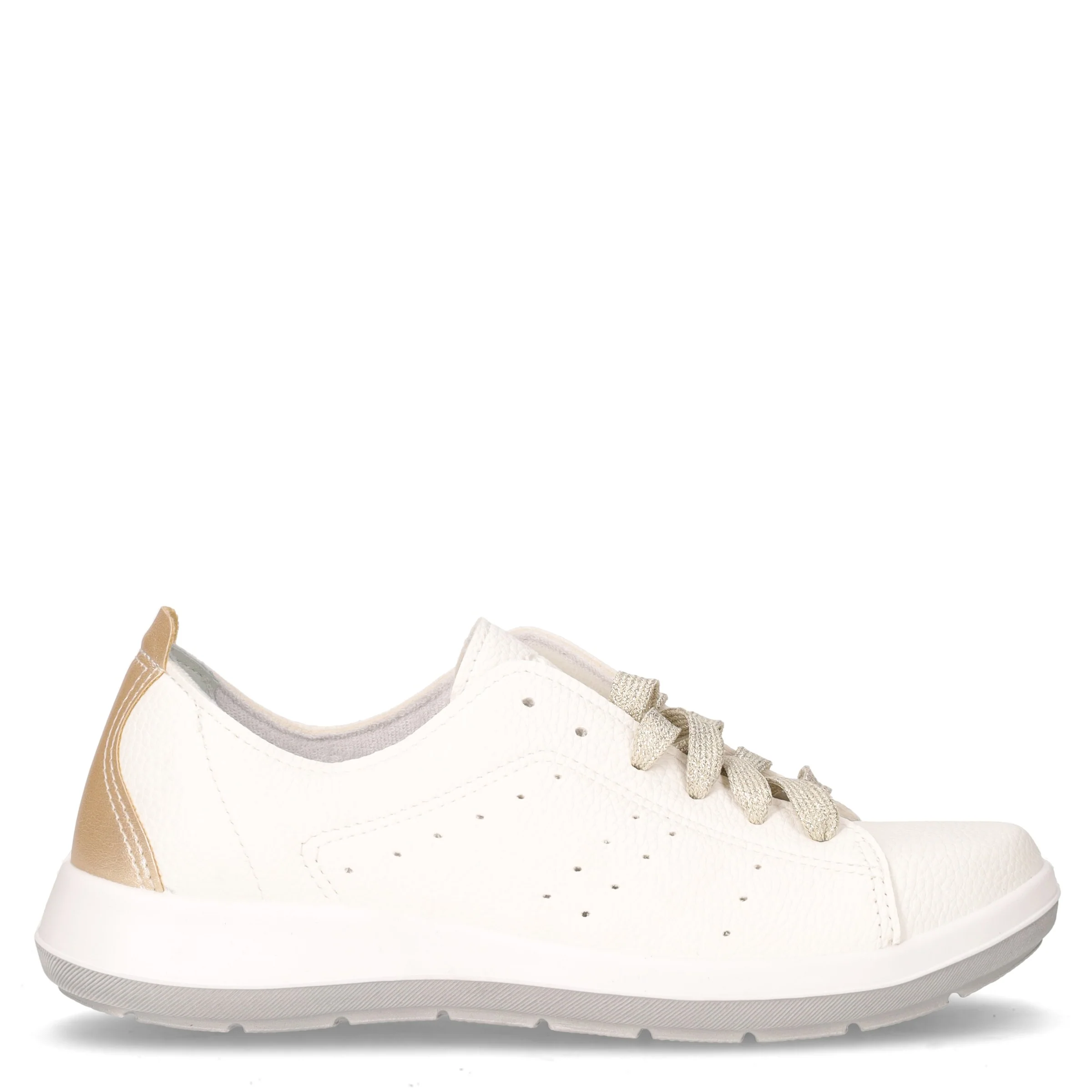 Sneaker in ecopelle bianco platino