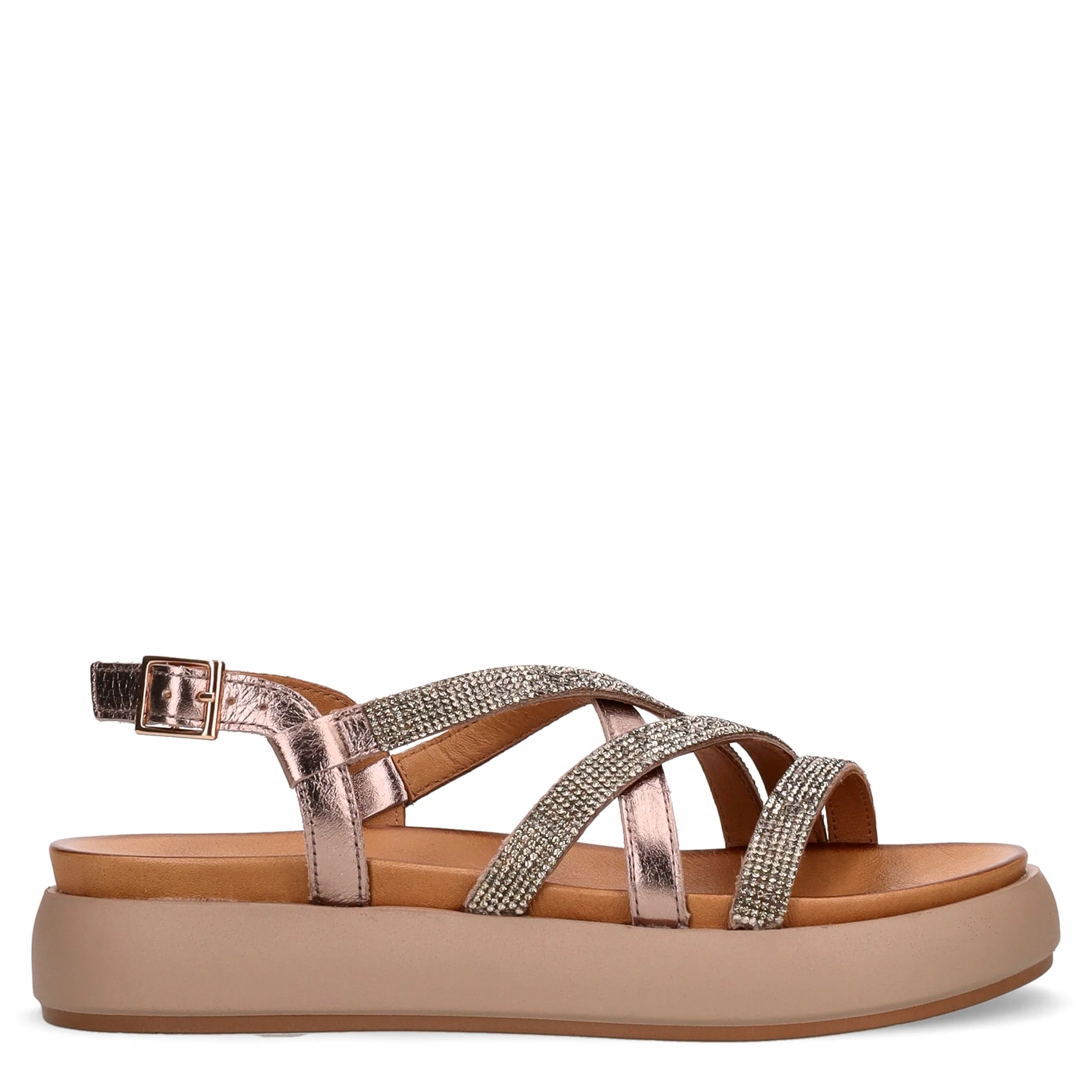 Sandalo con platform ash metallic