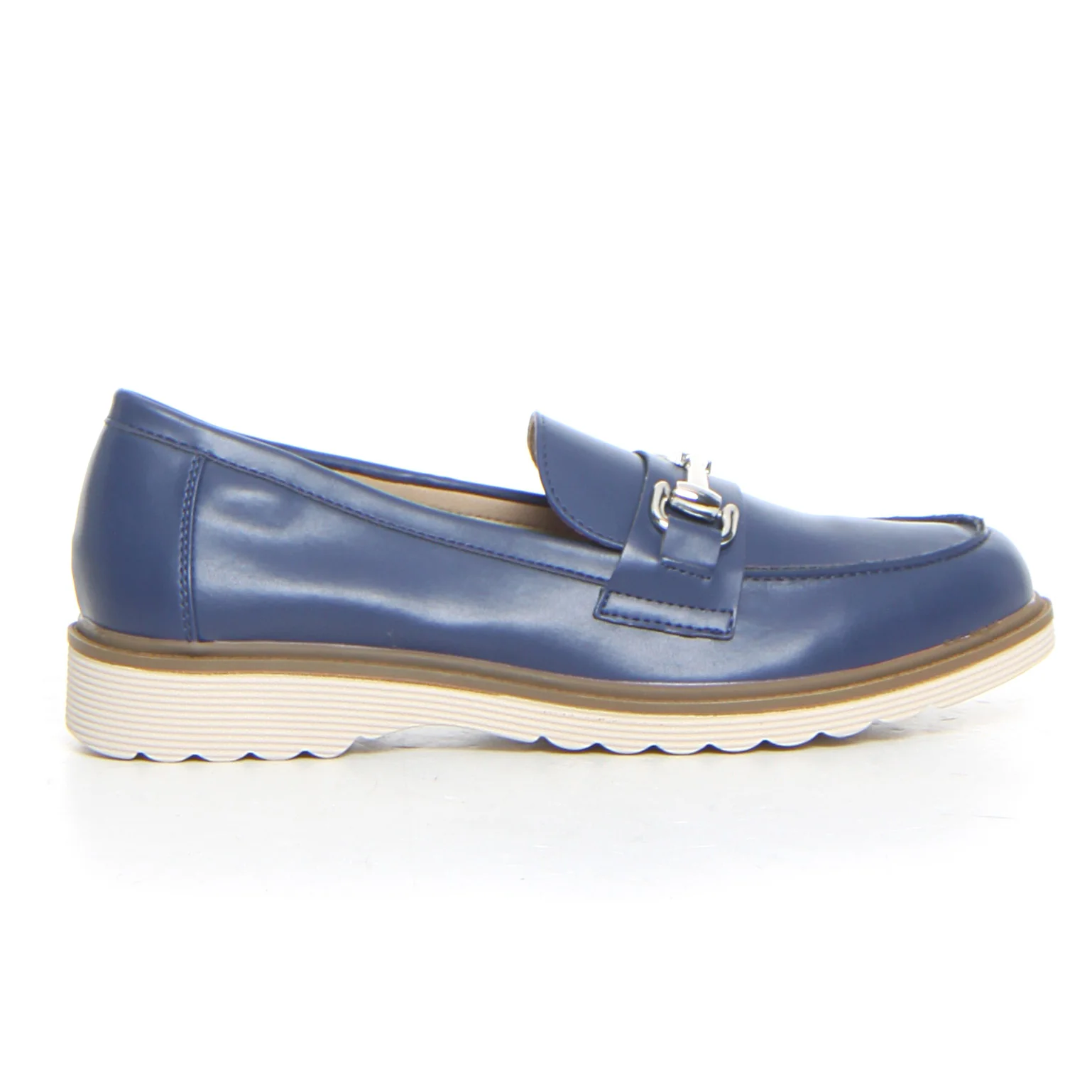 Mocassino con staffa blue