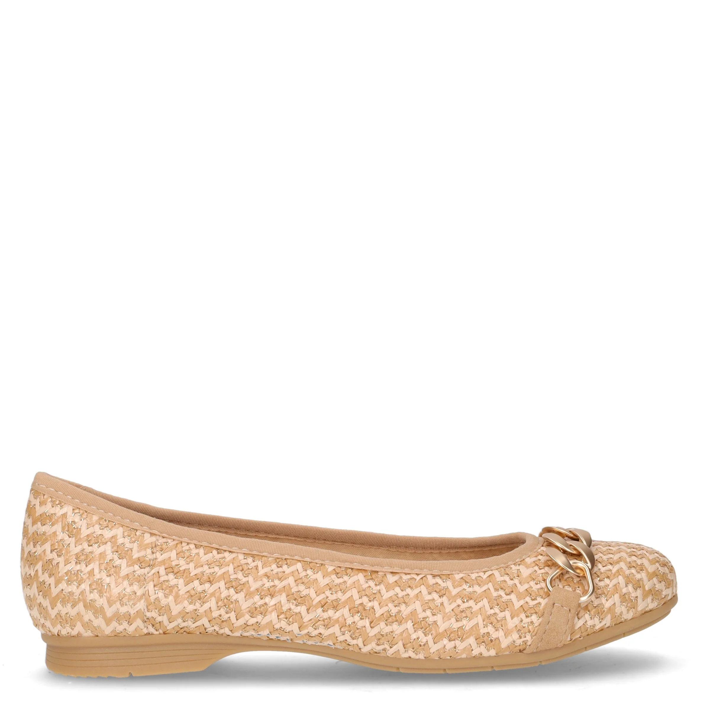 Ballerina in ecopelle con catena naturale