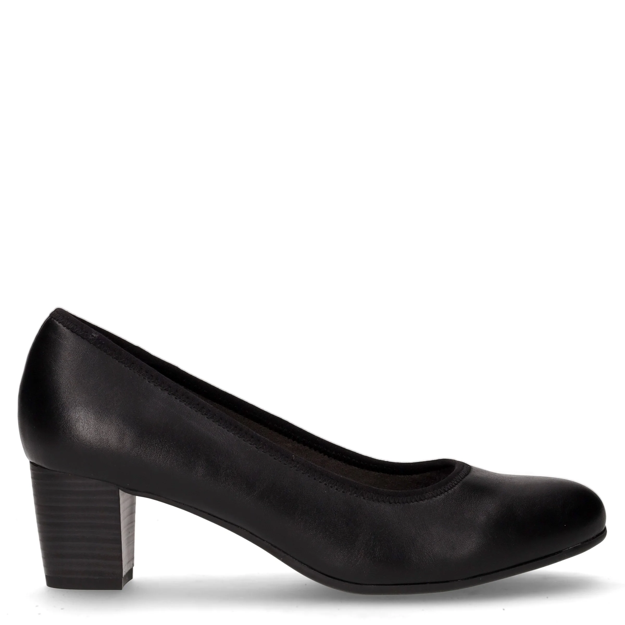 Décolleté in ecopelle nero