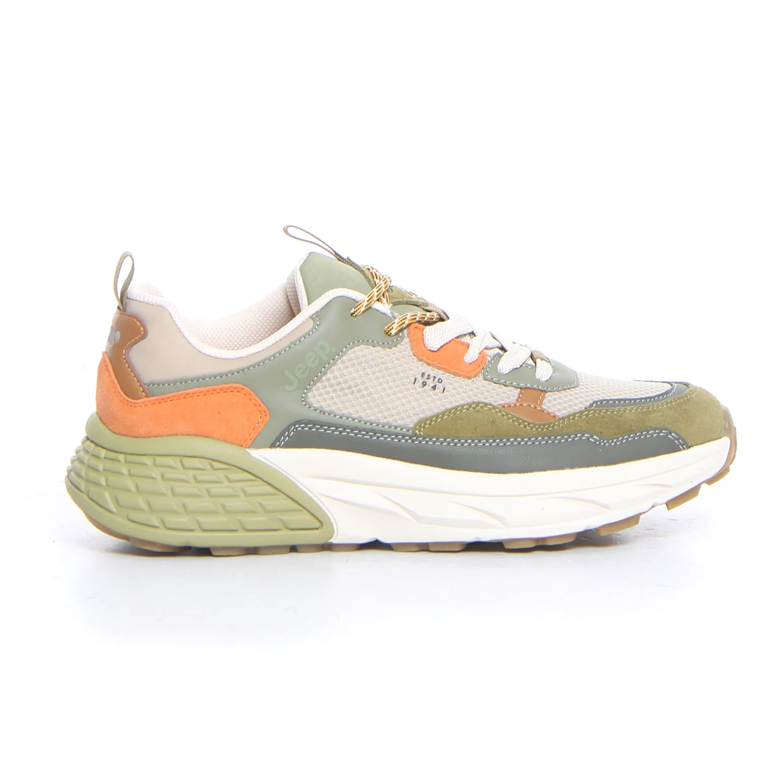 Groove mesh sneaker khaki