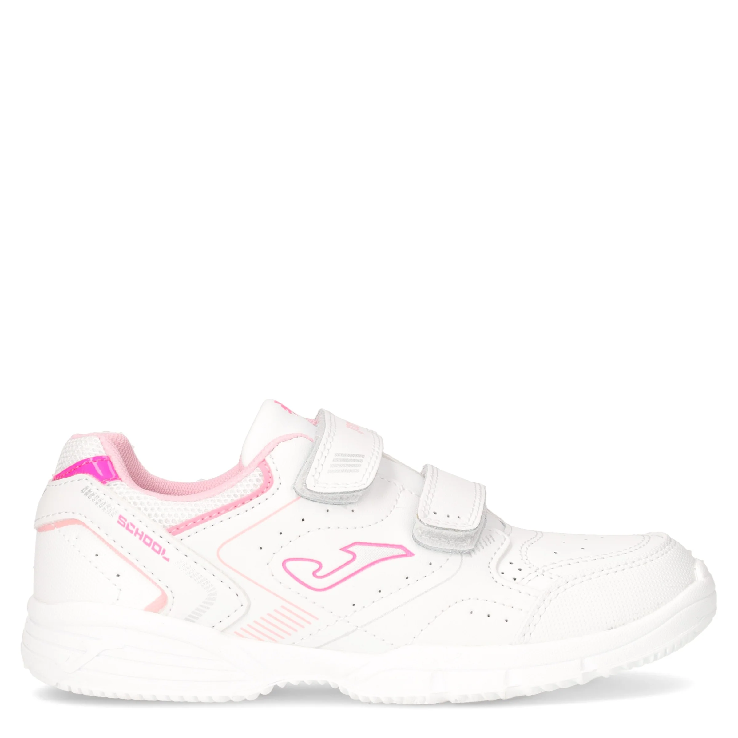 School,2410 sneaker bambina bianco rosa