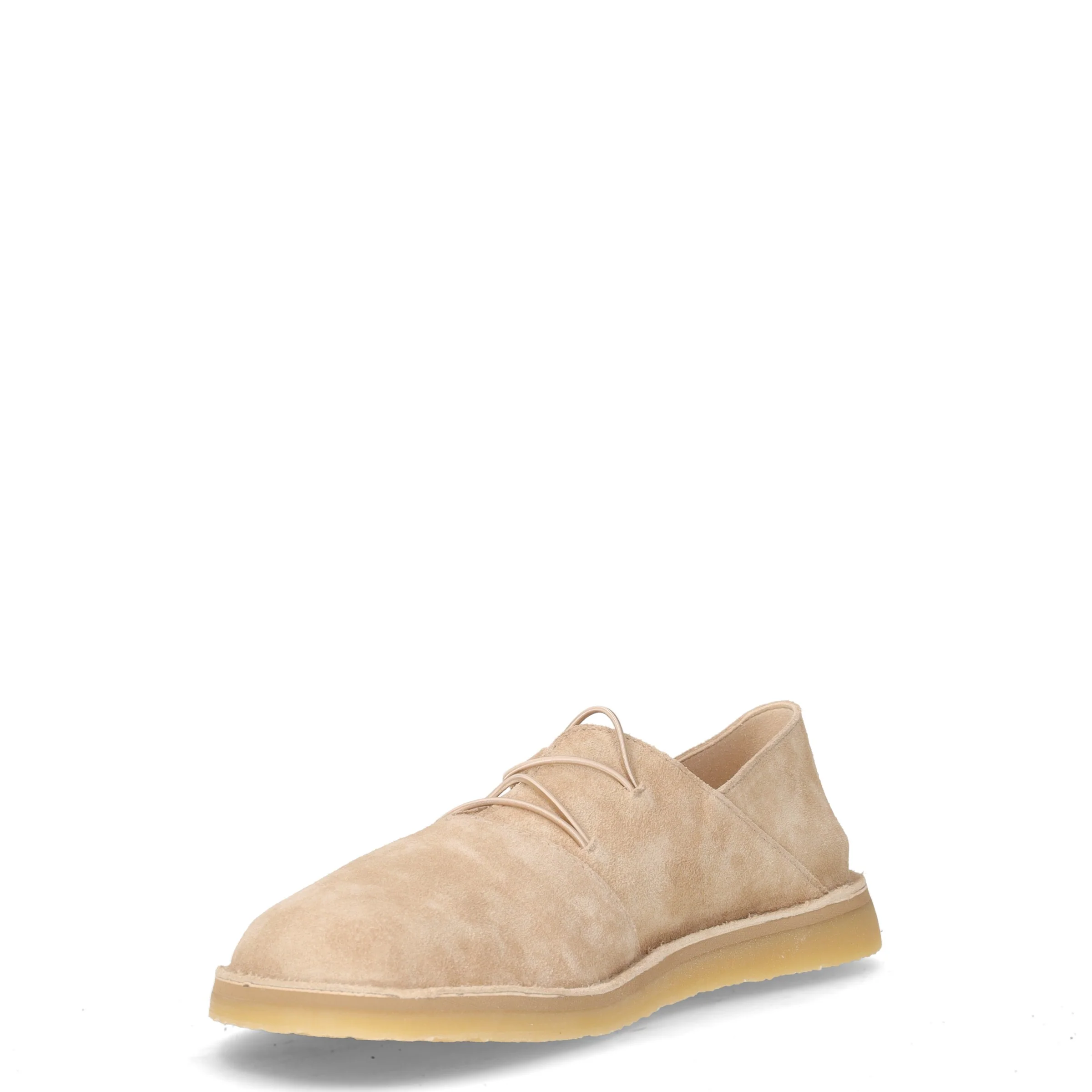 Stringata sportiva in pelle vaniglia - Image 3