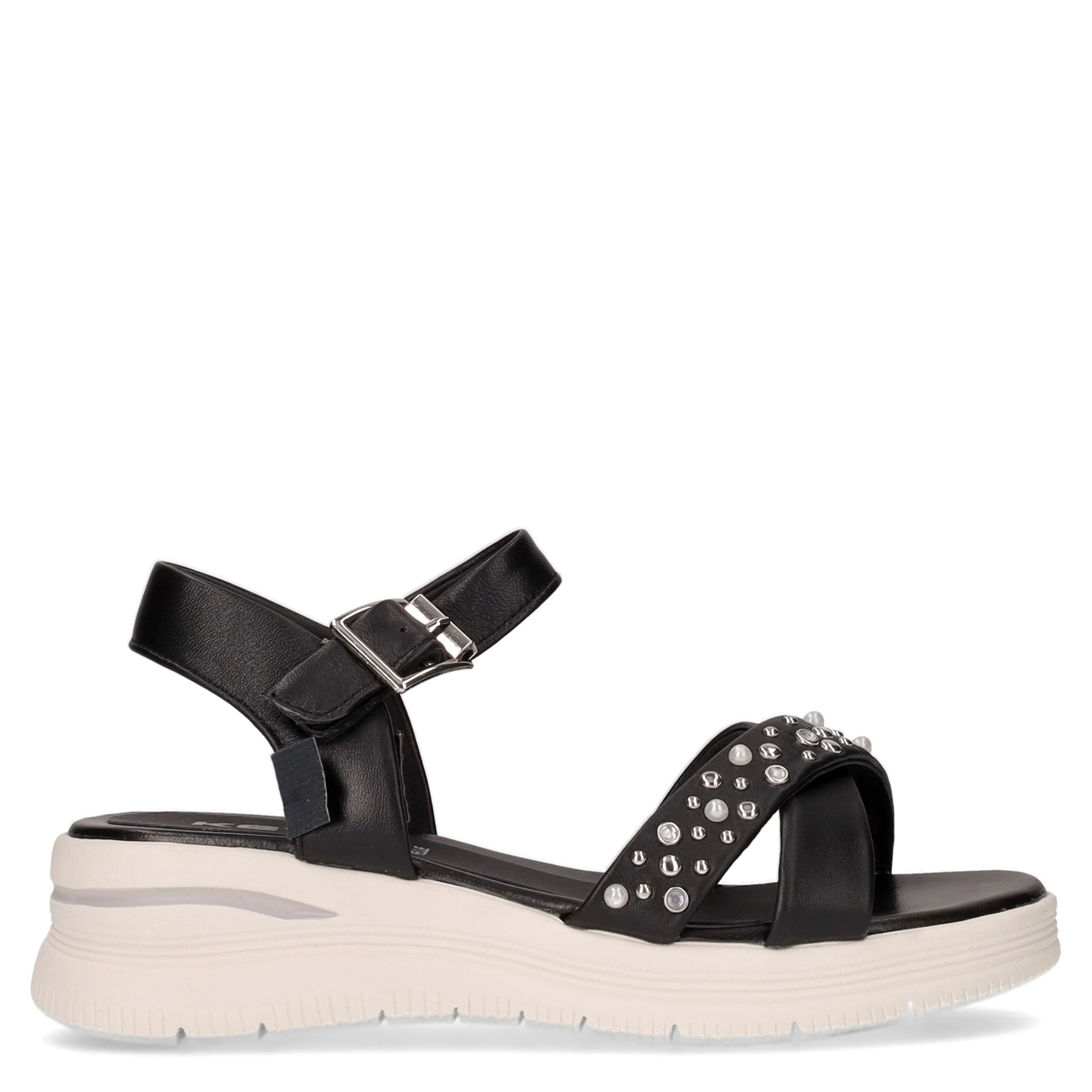 Sandalo con zeppa black