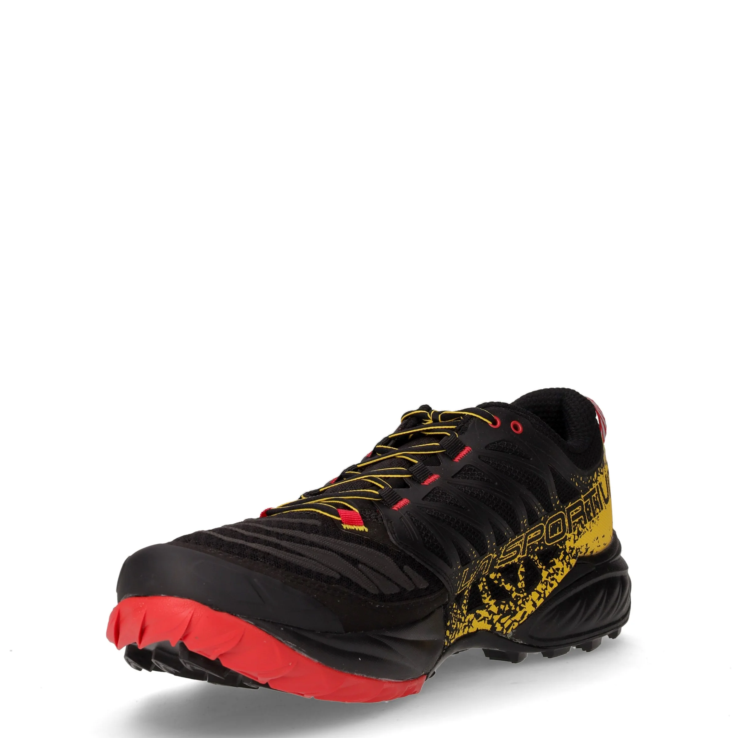 Akasha II scarpa da trail running in mesh e pu nero giallo - Image 3