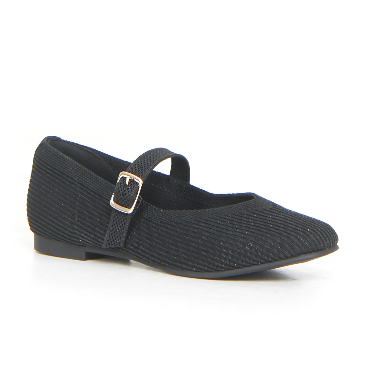 Ballerina casual con cinturino black silver - Image 2