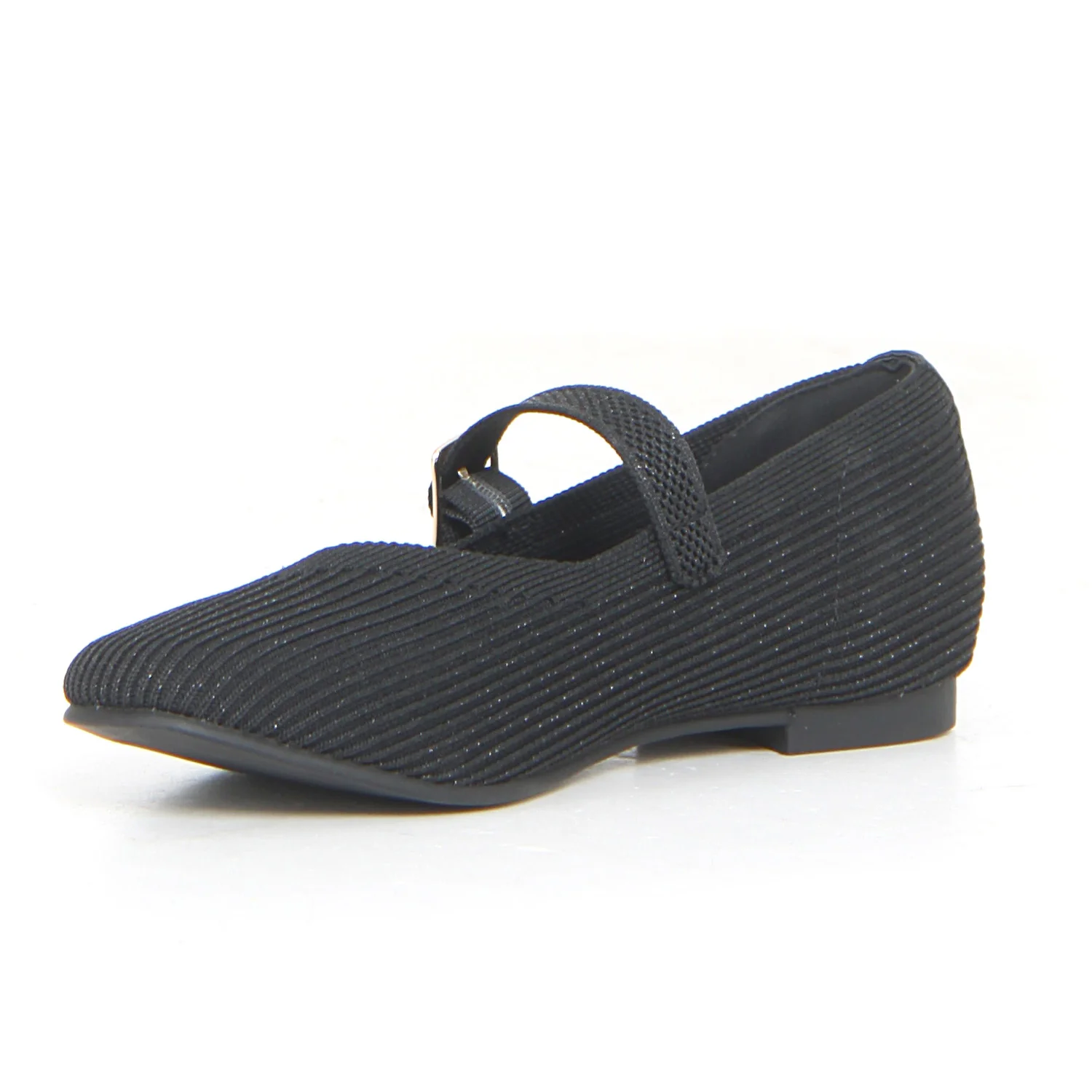 Ballerina casual con cinturino black silver - Image 3